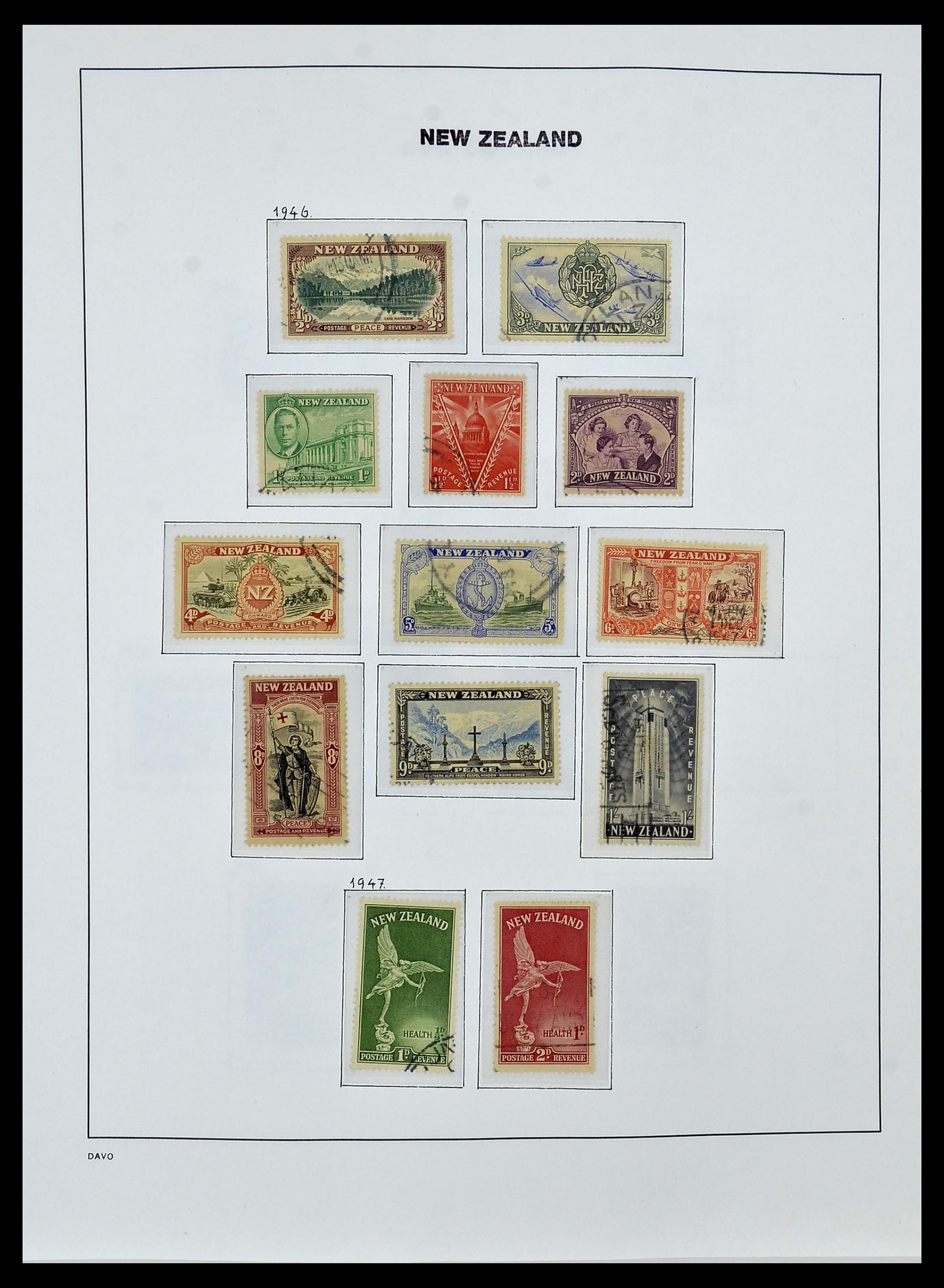 34288 022 - Postzegelverzameling 34288 Nieuw Zeeland 1900-2002.