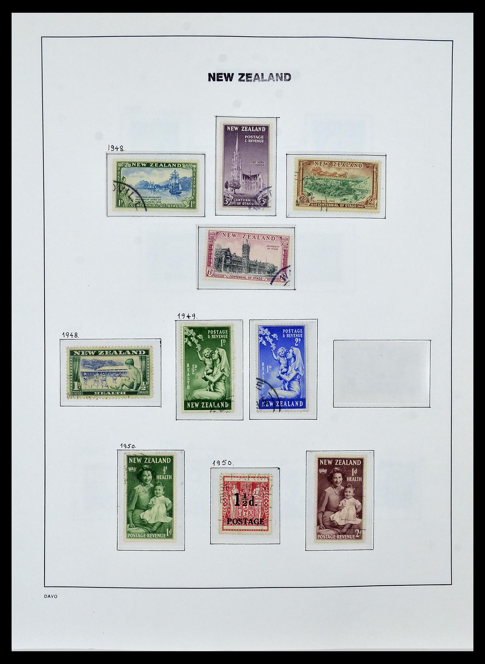 34288 023 - Postzegelverzameling 34288 Nieuw Zeeland 1900-2002.