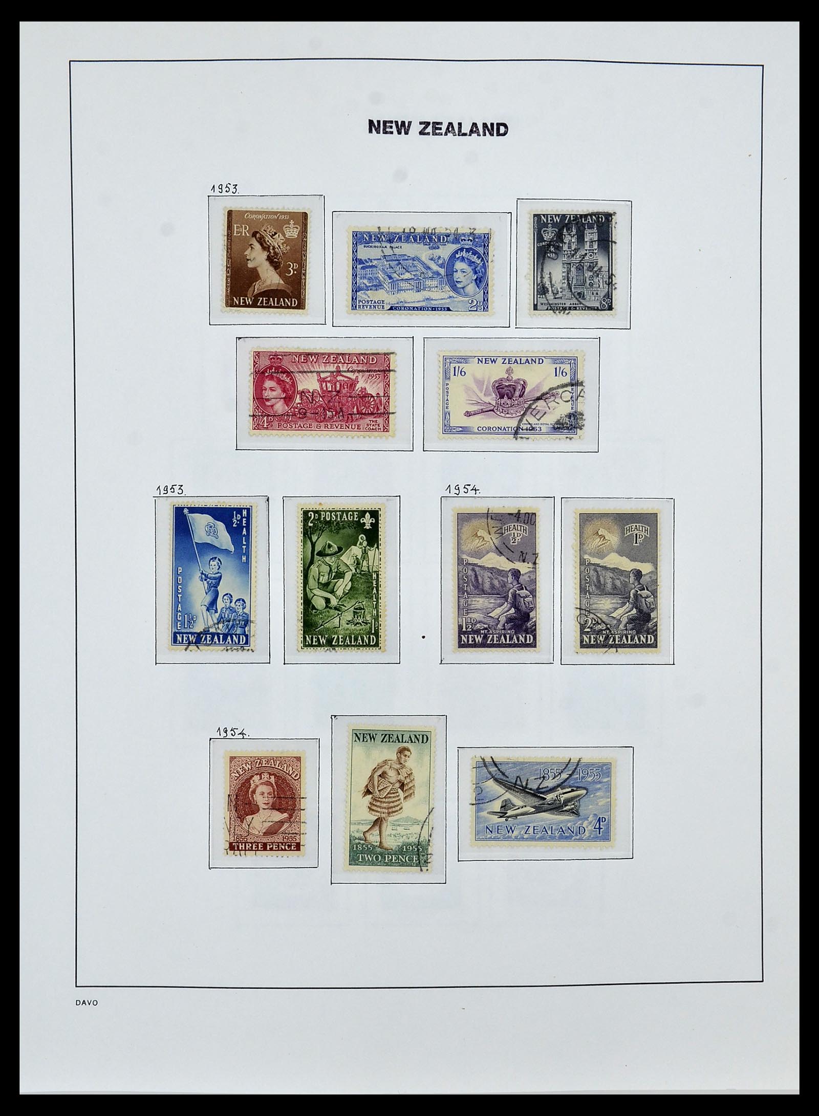 34288 025 - Postzegelverzameling 34288 Nieuw Zeeland 1900-2002.