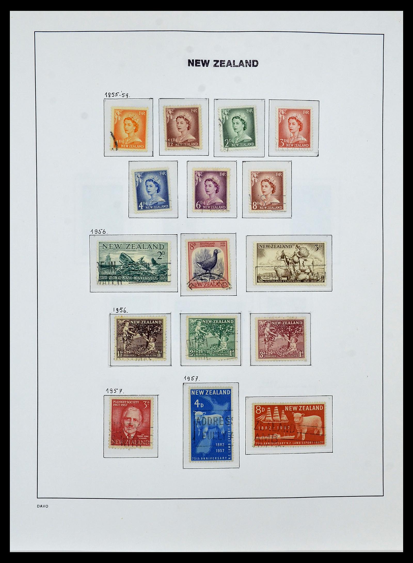 34288 027 - Postzegelverzameling 34288 Nieuw Zeeland 1900-2002.