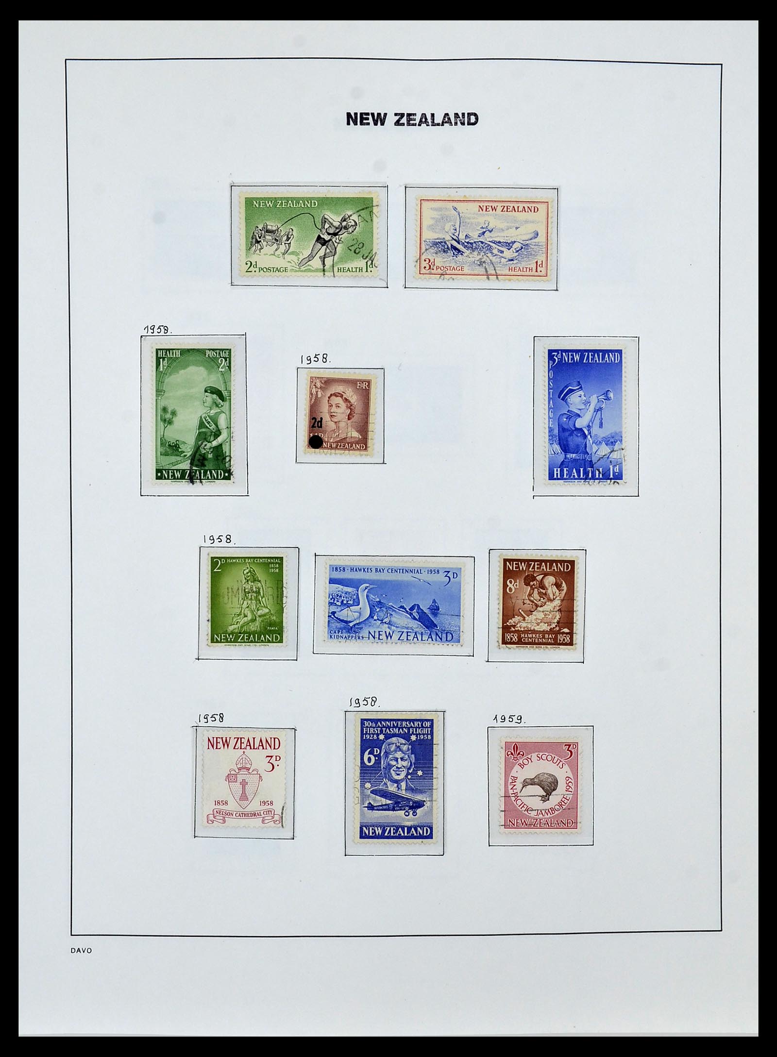 34288 028 - Stamp collection 34288 New Zealand 1900-2002.