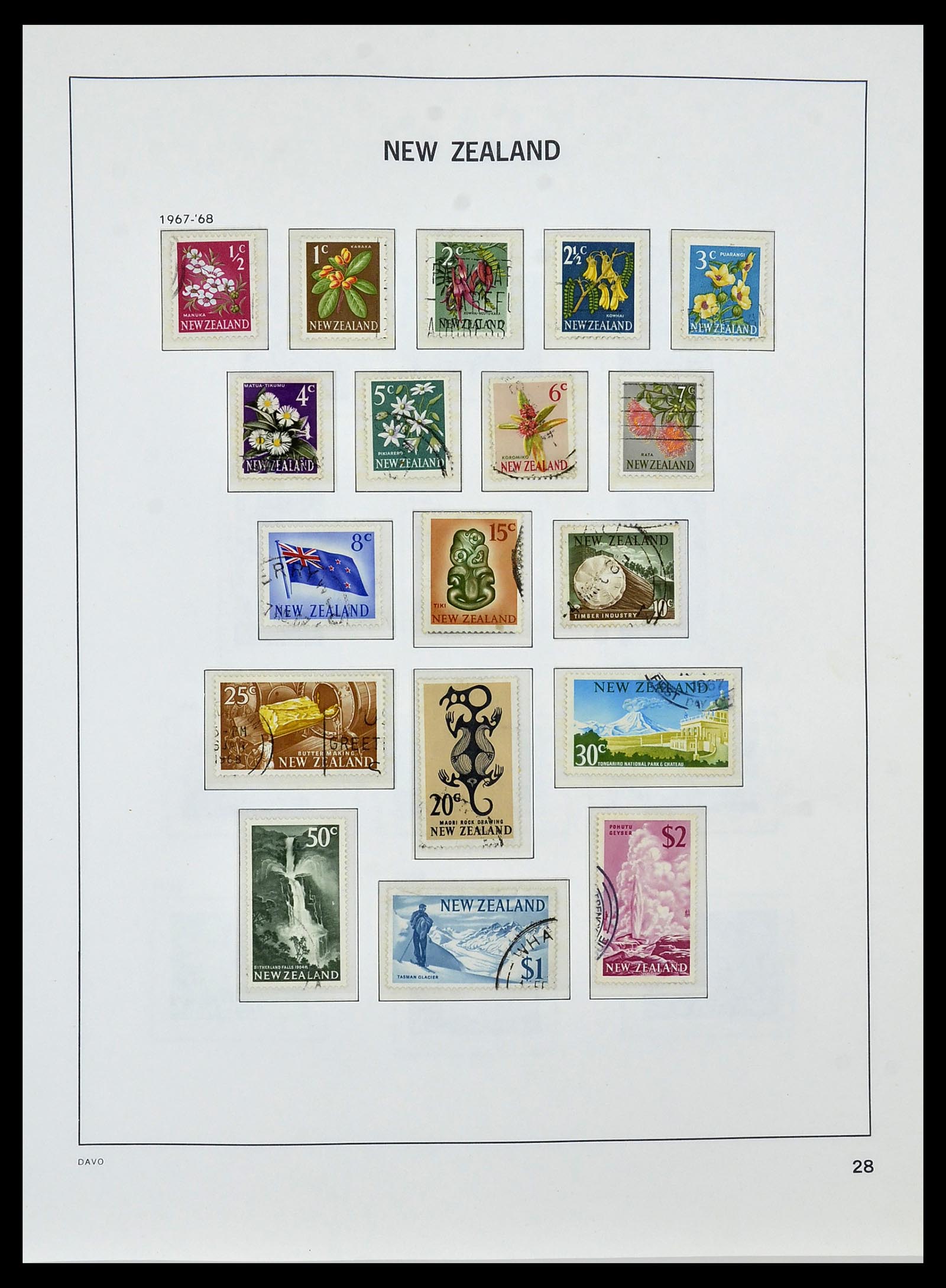 34288 034 - Postzegelverzameling 34288 Nieuw Zeeland 1900-2002.