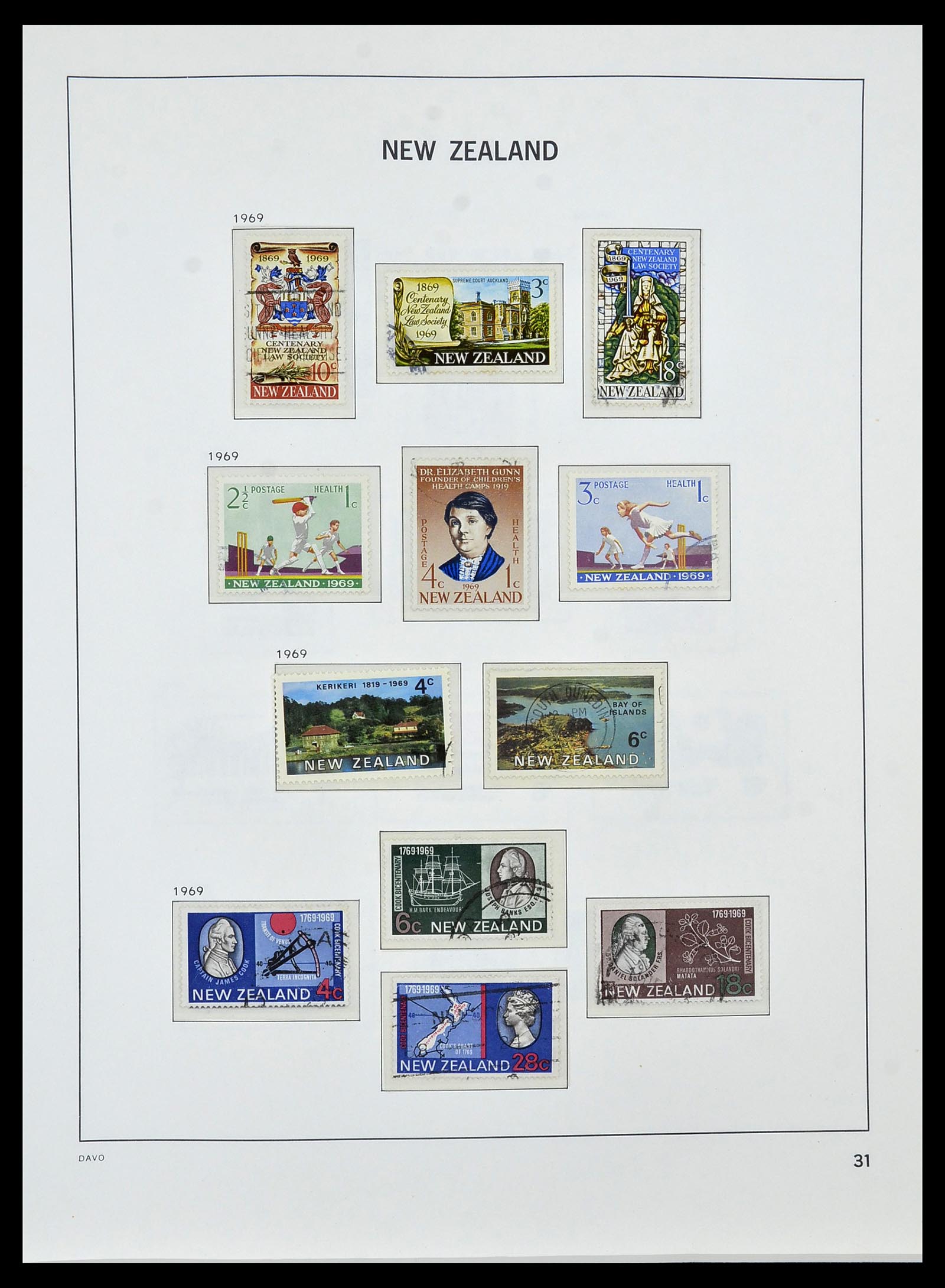 34288 037 - Postzegelverzameling 34288 Nieuw Zeeland 1900-2002.