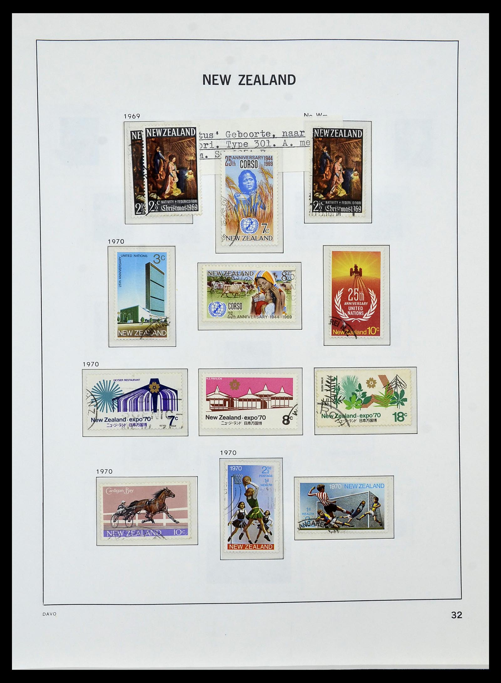 34288 038 - Postzegelverzameling 34288 Nieuw Zeeland 1900-2002.
