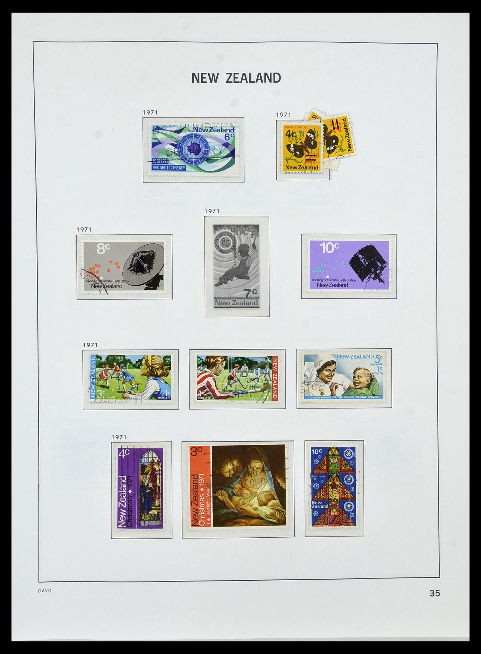 34288 041 - Postzegelverzameling 34288 Nieuw Zeeland 1900-2002.