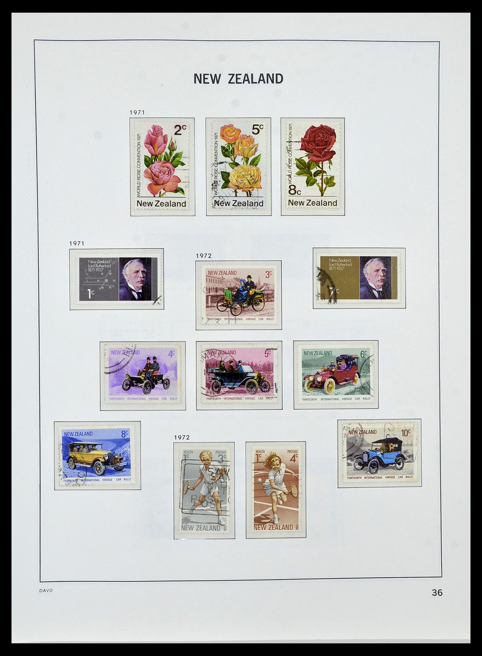 34288 042 - Postzegelverzameling 34288 Nieuw Zeeland 1900-2002.