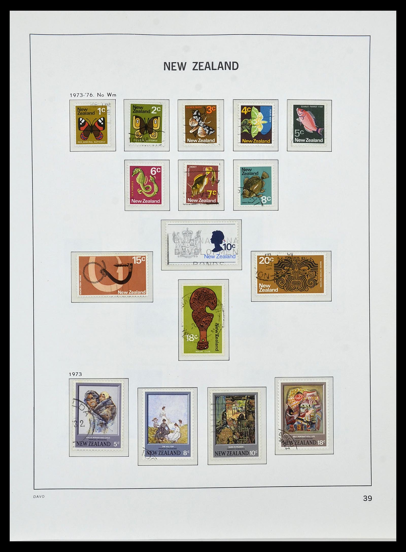 34288 045 - Postzegelverzameling 34288 Nieuw Zeeland 1900-2002.