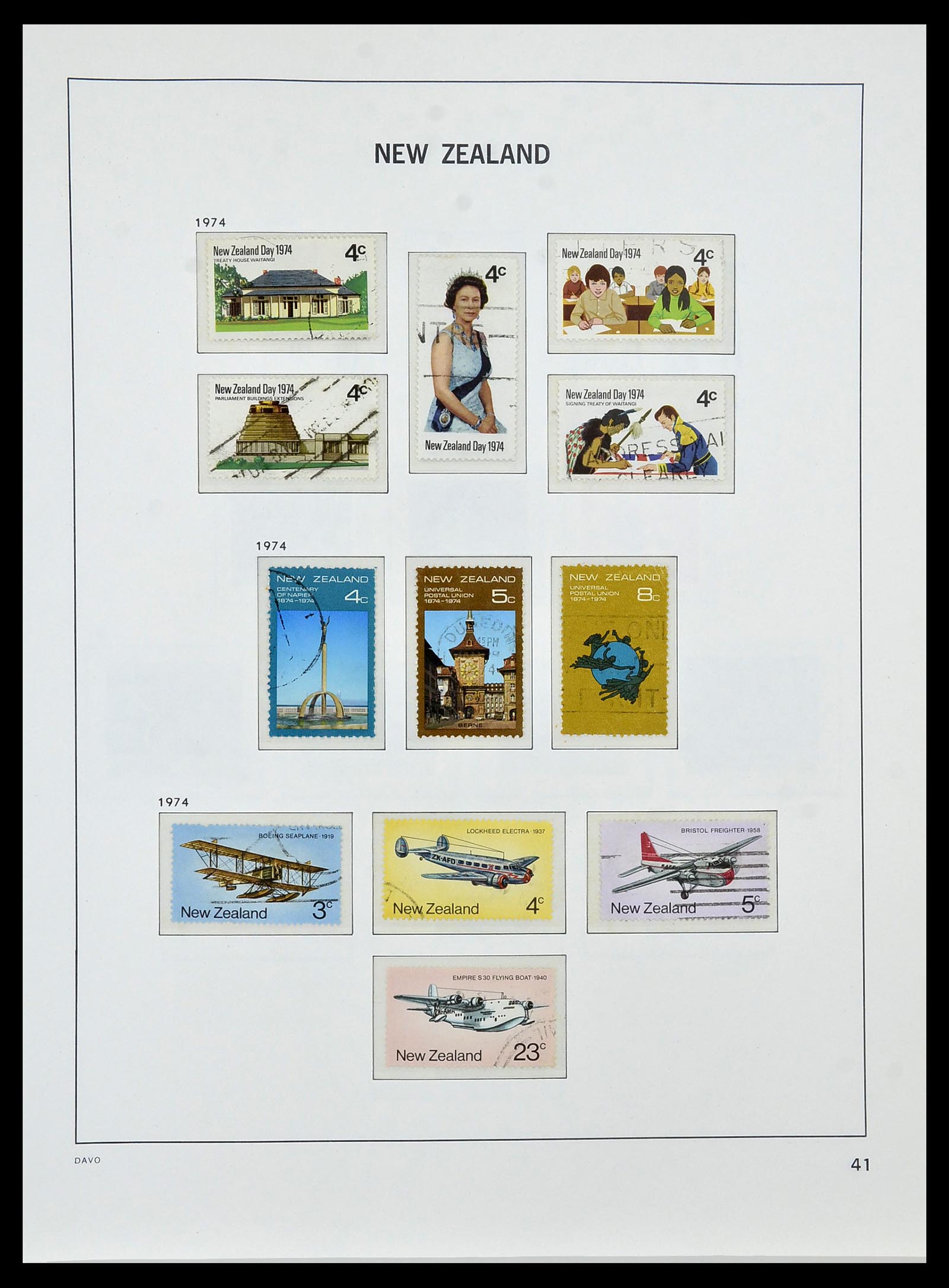 34288 047 - Postzegelverzameling 34288 Nieuw Zeeland 1900-2002.