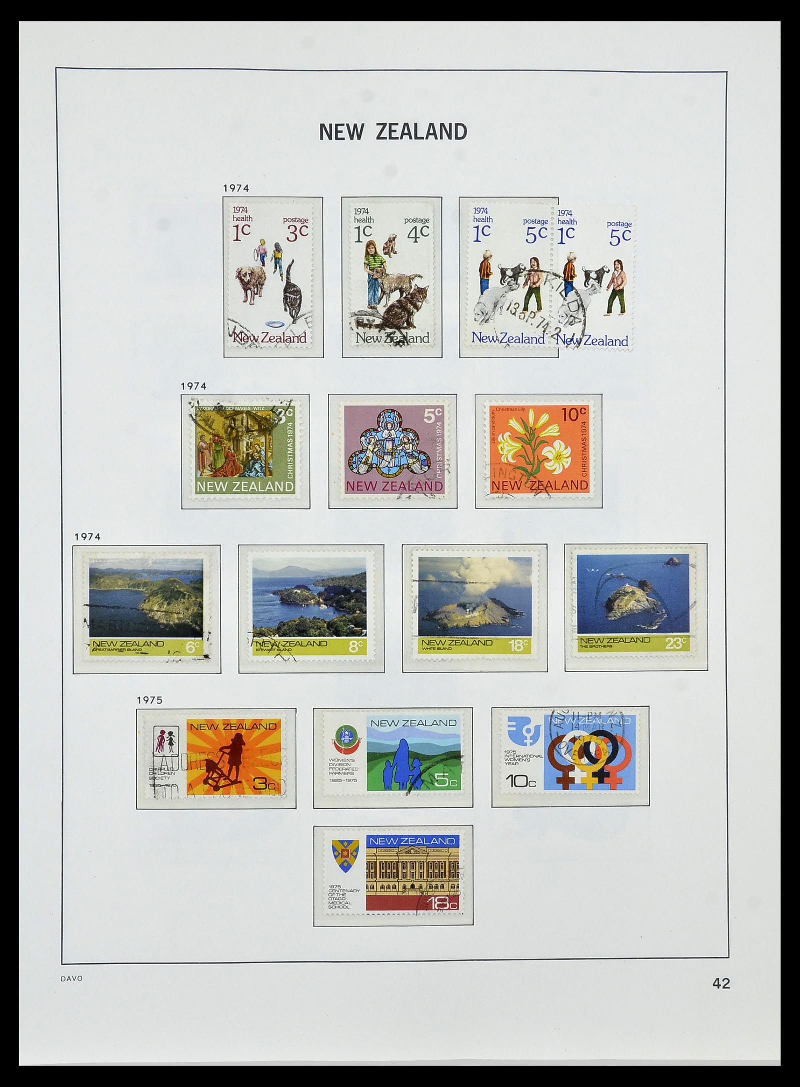 34288 048 - Postzegelverzameling 34288 Nieuw Zeeland 1900-2002.