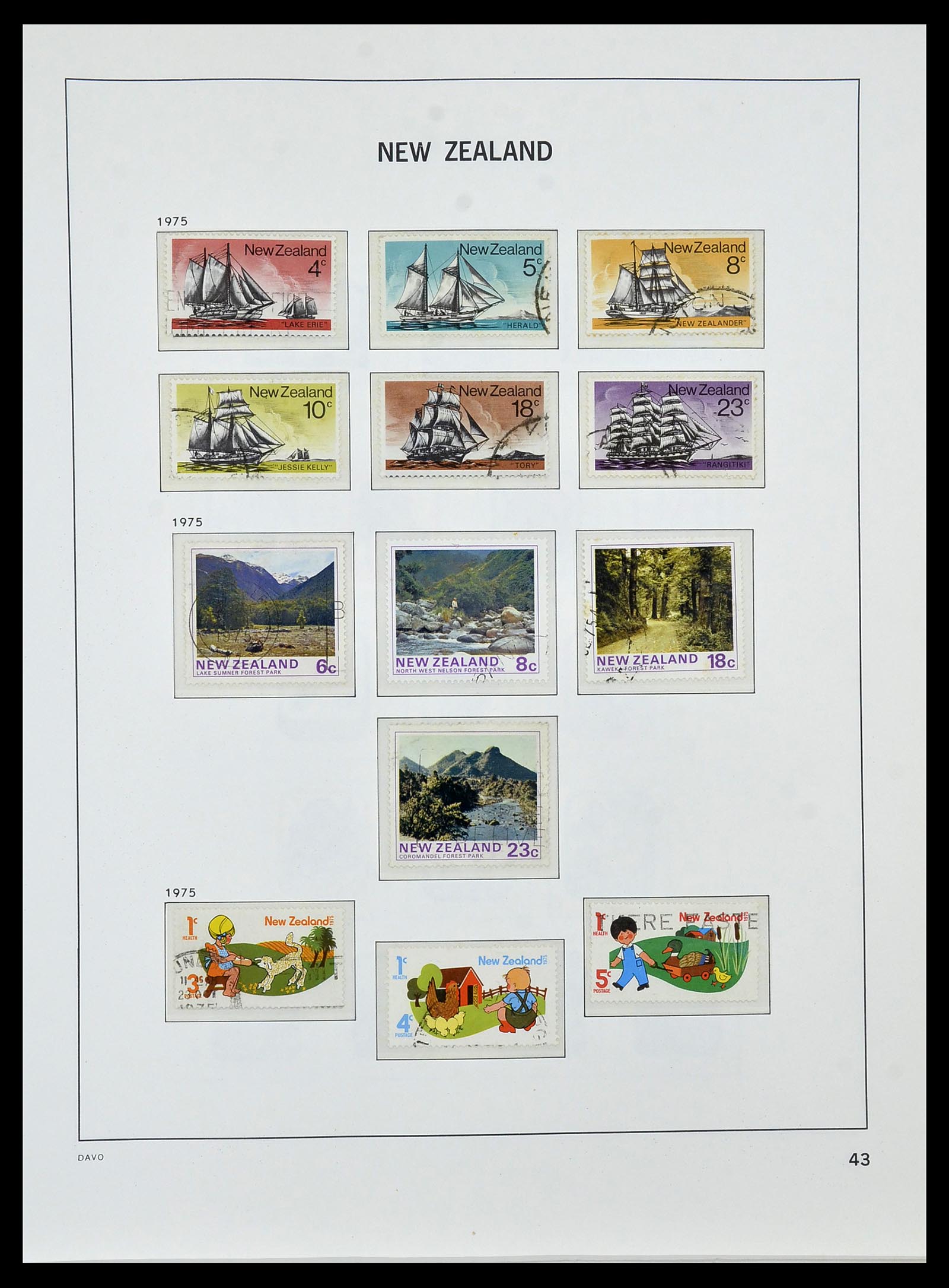 34288 049 - Postzegelverzameling 34288 Nieuw Zeeland 1900-2002.