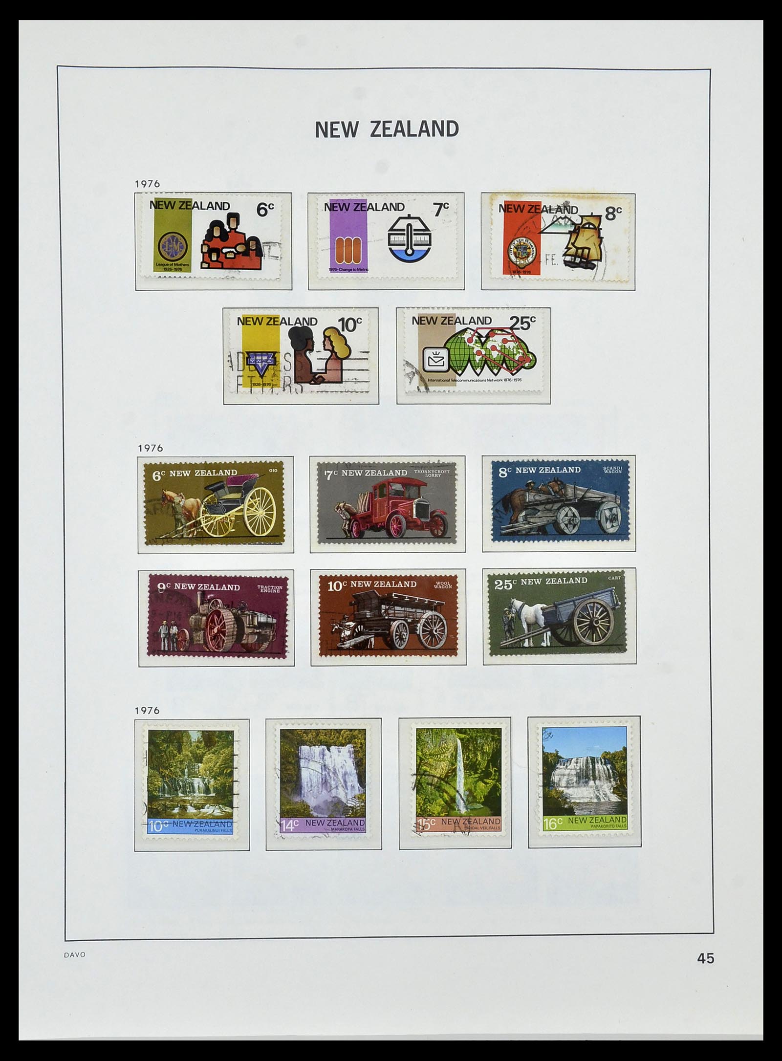 34288 051 - Postzegelverzameling 34288 Nieuw Zeeland 1900-2002.