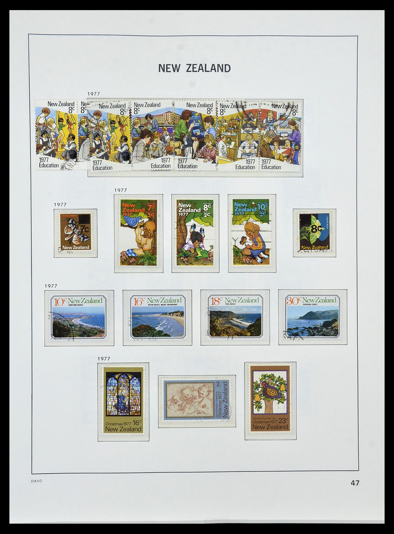34288 053 - Postzegelverzameling 34288 Nieuw Zeeland 1900-2002.