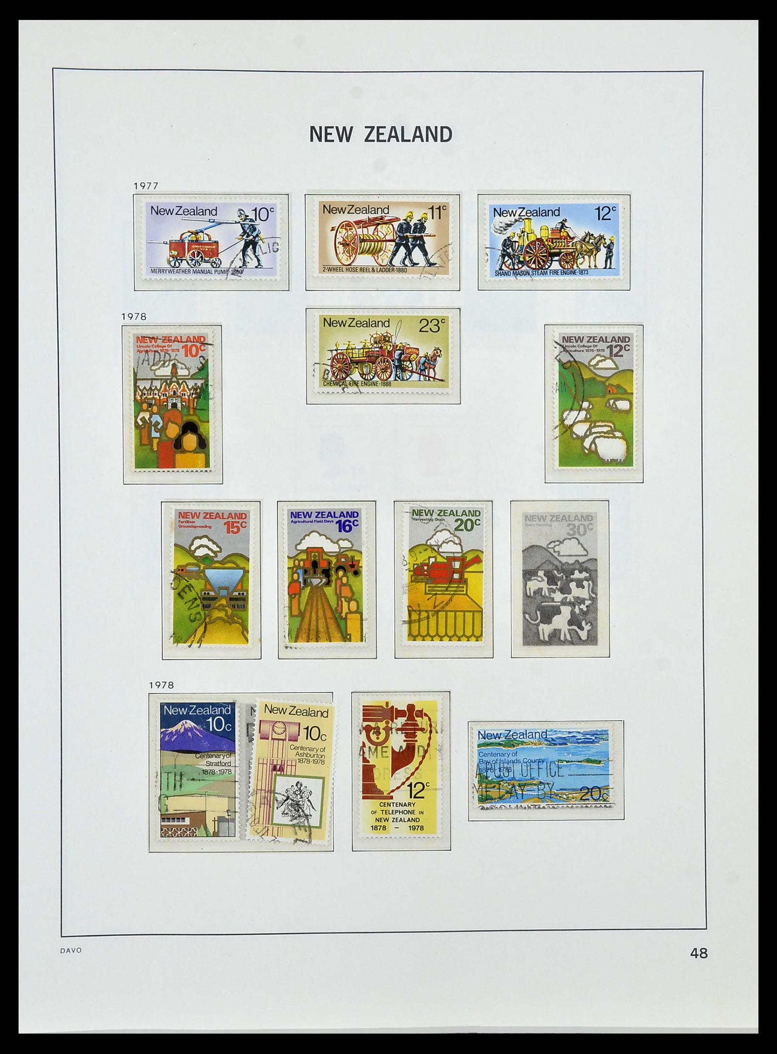 34288 054 - Postzegelverzameling 34288 Nieuw Zeeland 1900-2002.