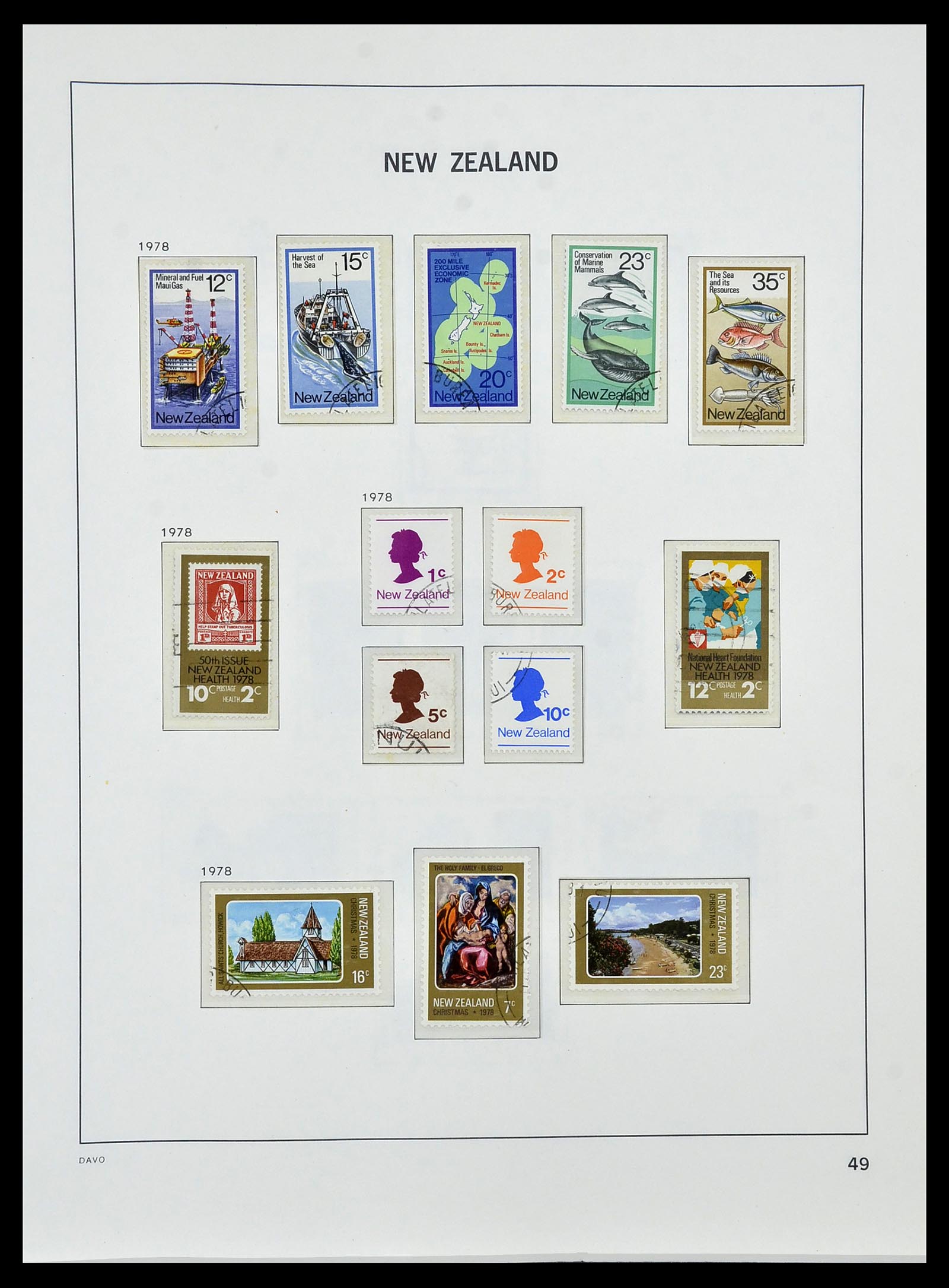 34288 055 - Postzegelverzameling 34288 Nieuw Zeeland 1900-2002.