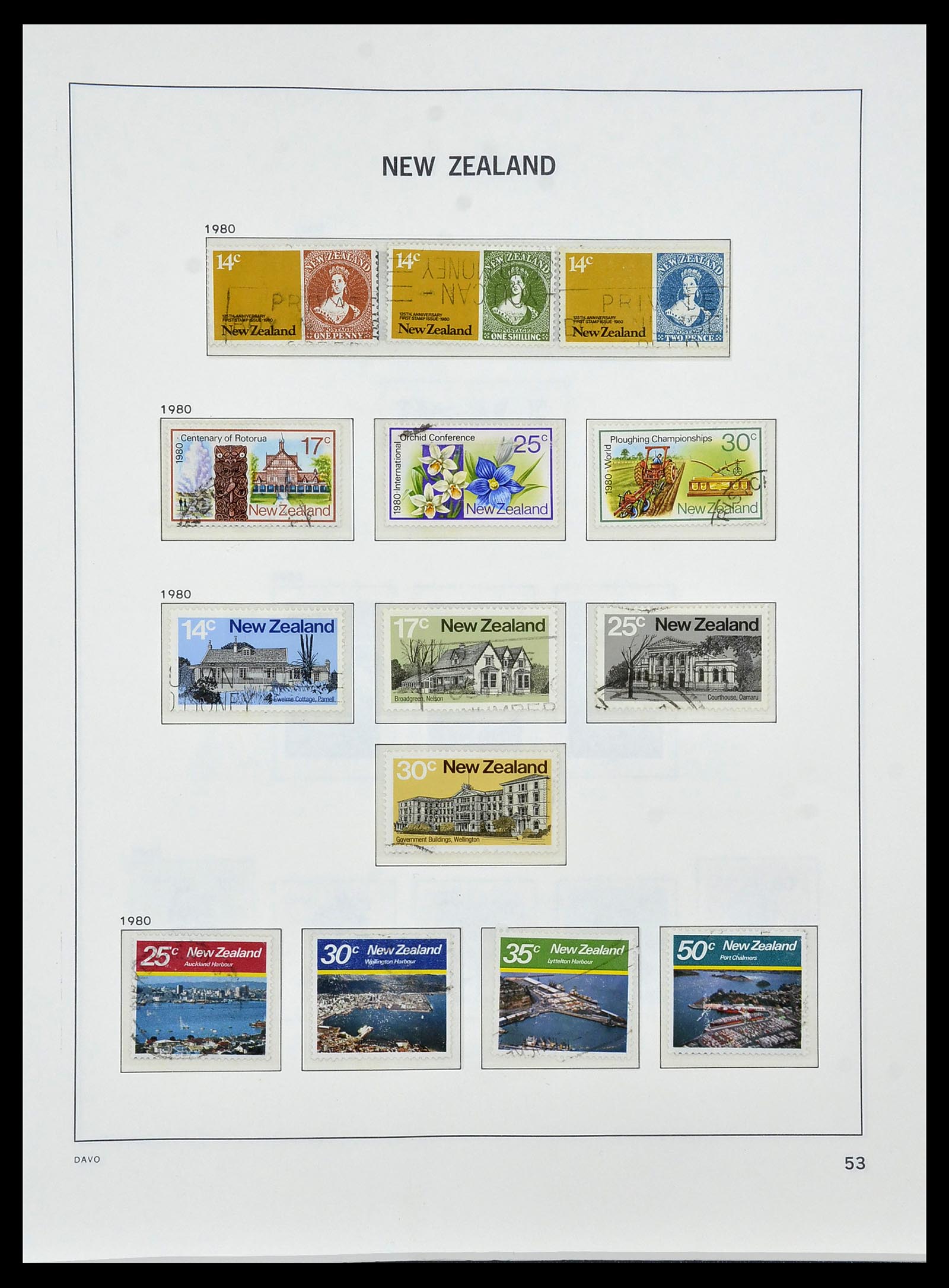 34288 059 - Postzegelverzameling 34288 Nieuw Zeeland 1900-2002.