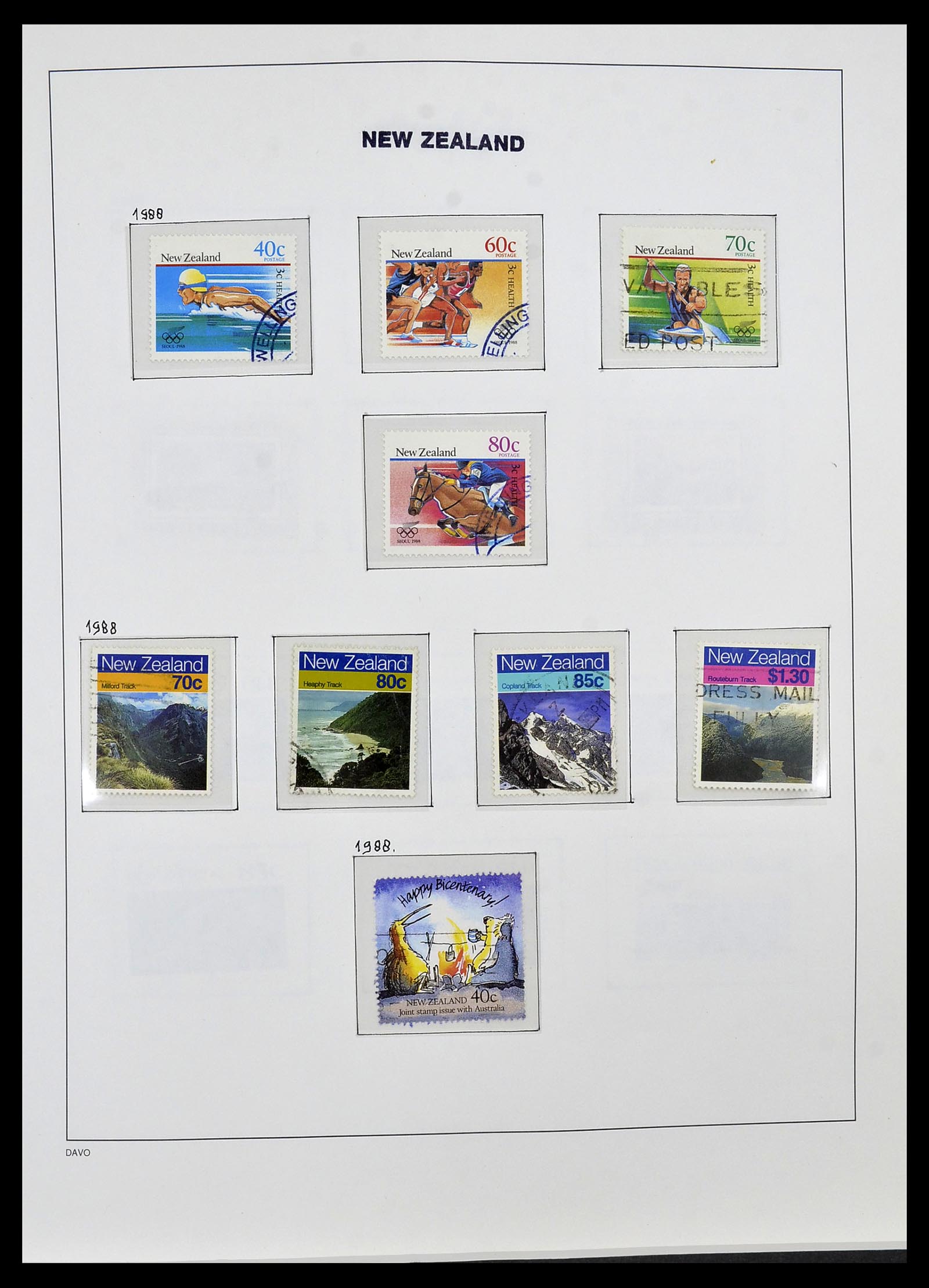 34288 080 - Stamp collection 34288 New Zealand 1900-2002.