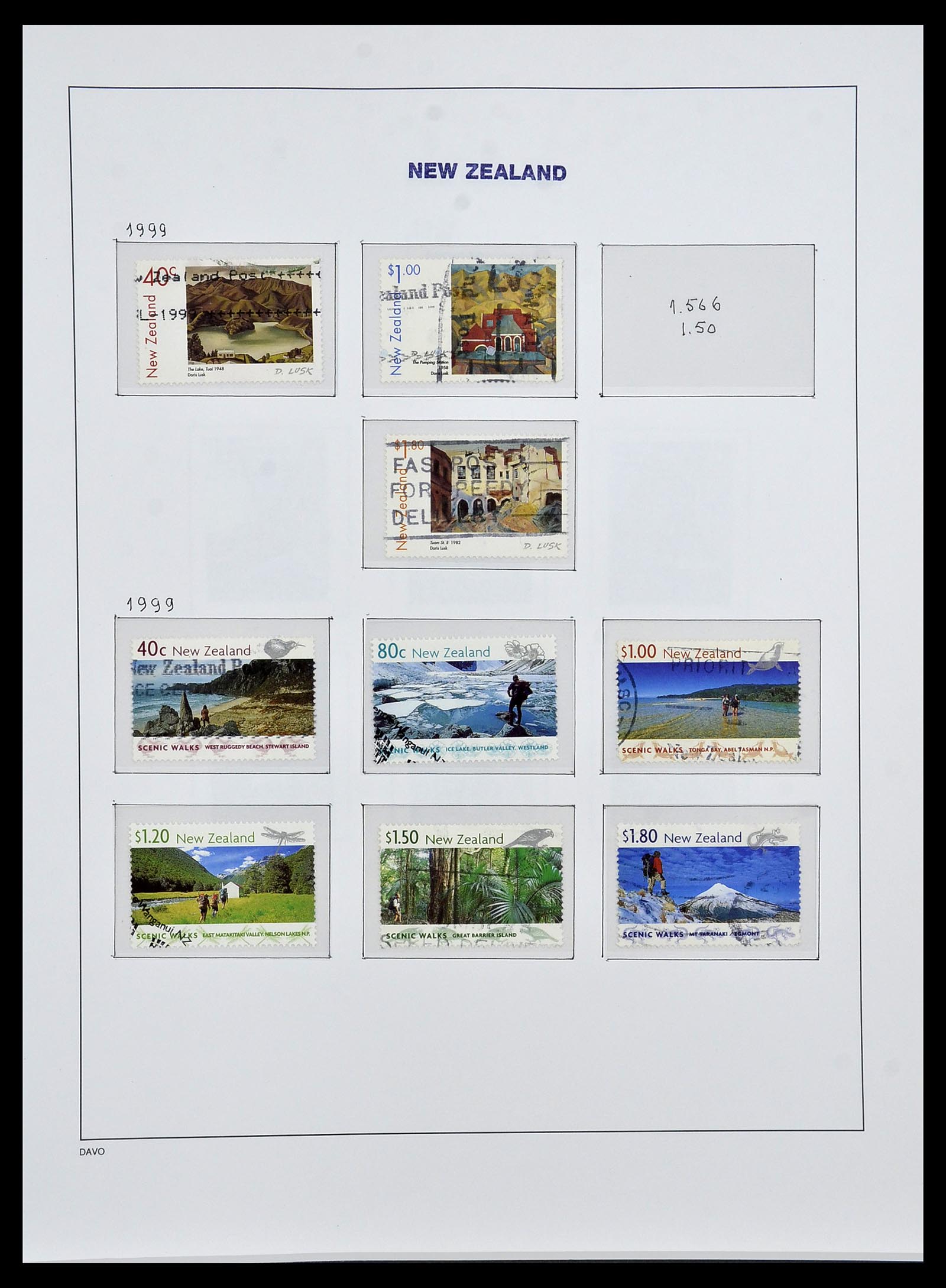 34288 145 - Stamp collection 34288 New Zealand 1900-2002.