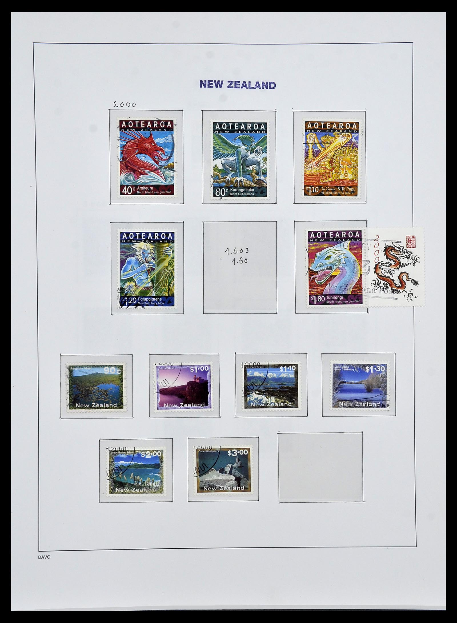 34288 149 - Stamp collection 34288 New Zealand 1900-2002.