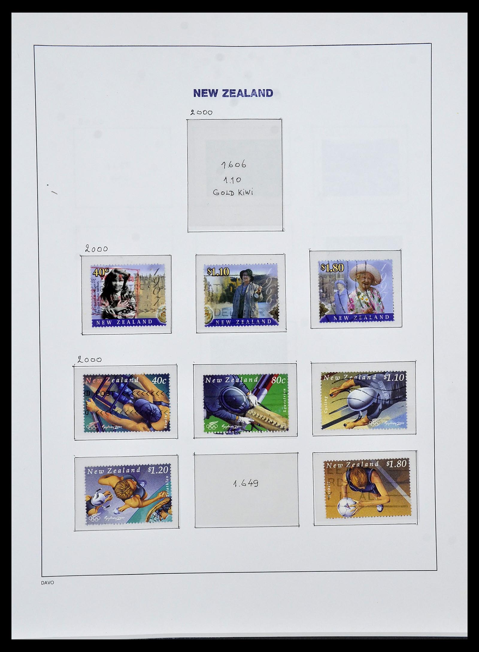 34288 152 - Stamp collection 34288 New Zealand 1900-2002.