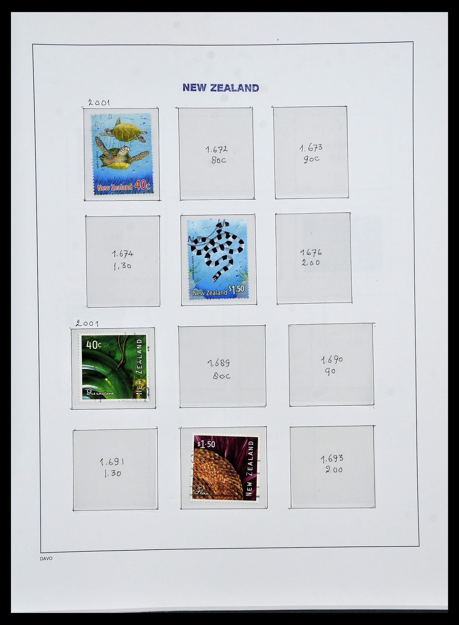 34288 156 - Stamp collection 34288 New Zealand 1900-2002.