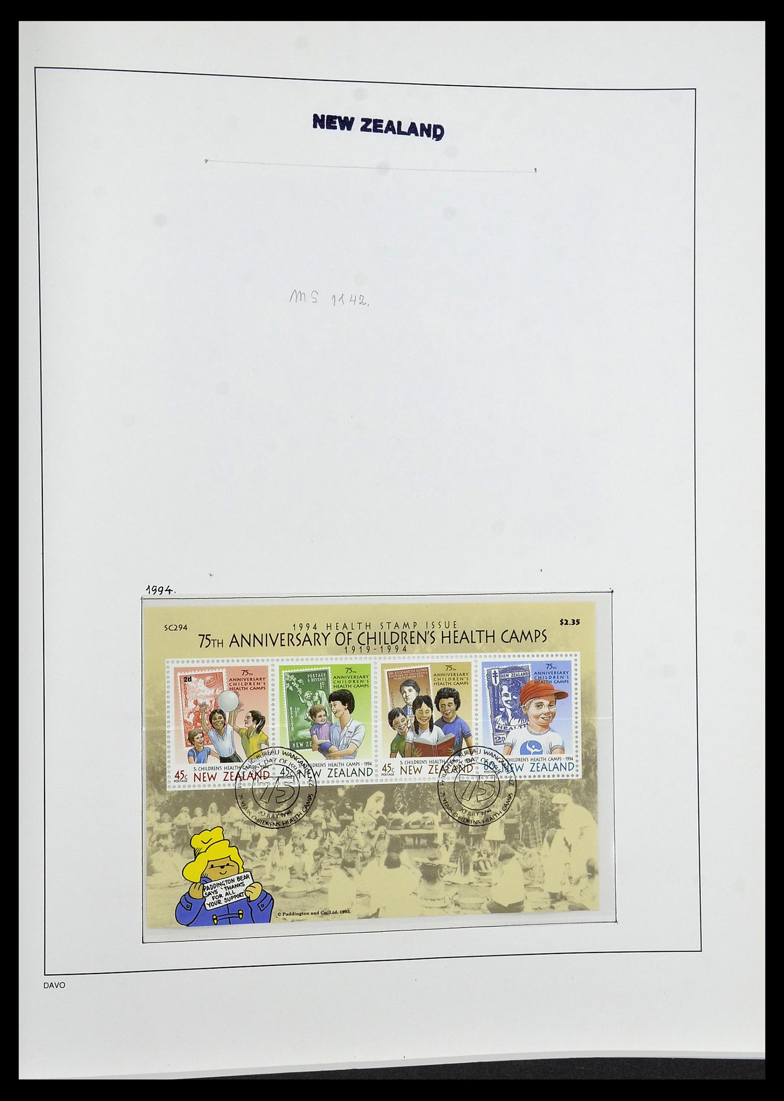 34288 188 - Postzegelverzameling 34288 Nieuw Zeeland 1900-2002.