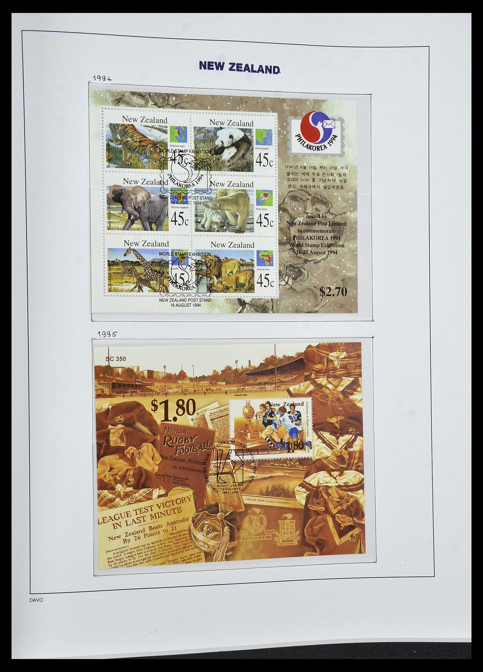 34288 192 - Postzegelverzameling 34288 Nieuw Zeeland 1900-2002.