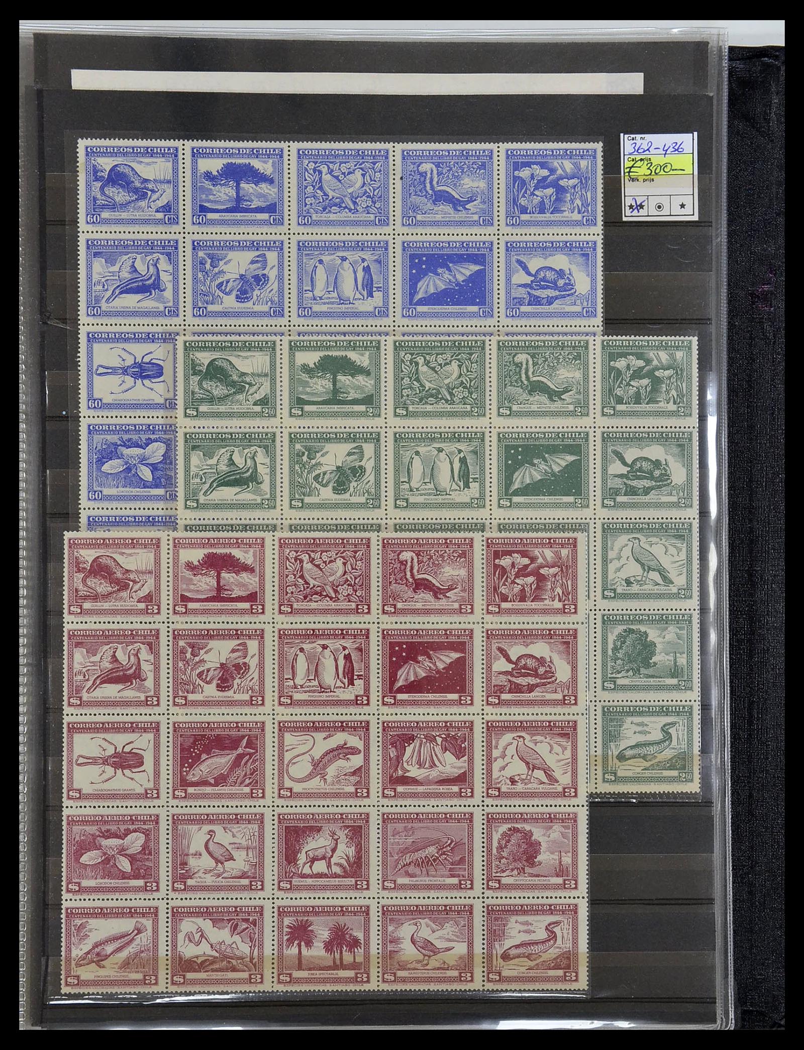 34290 045 - Postzegelverzameling 34290 Motief dieren postfris 1926-2005.