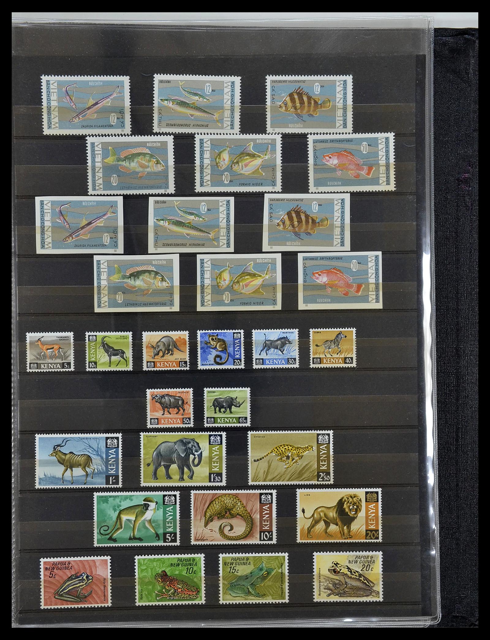 34290 051 - Postzegelverzameling 34290 Motief dieren postfris 1926-2005.