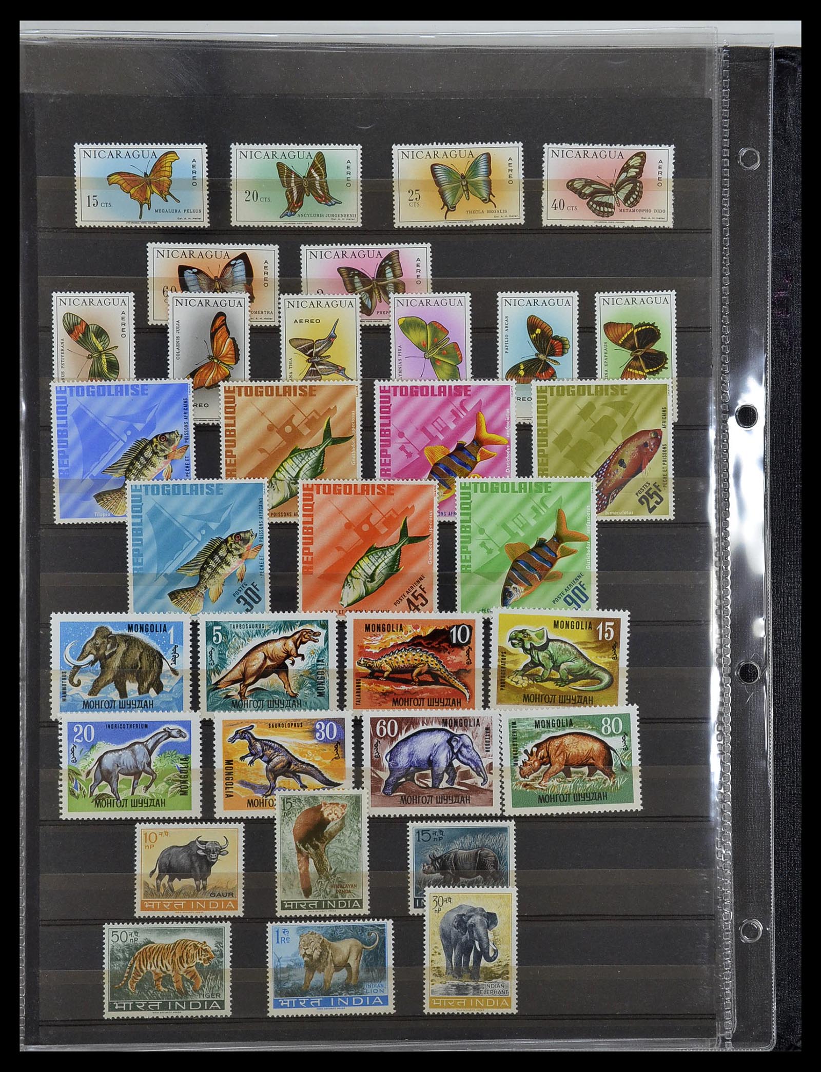34290 052 - Postzegelverzameling 34290 Motief dieren postfris 1926-2005.