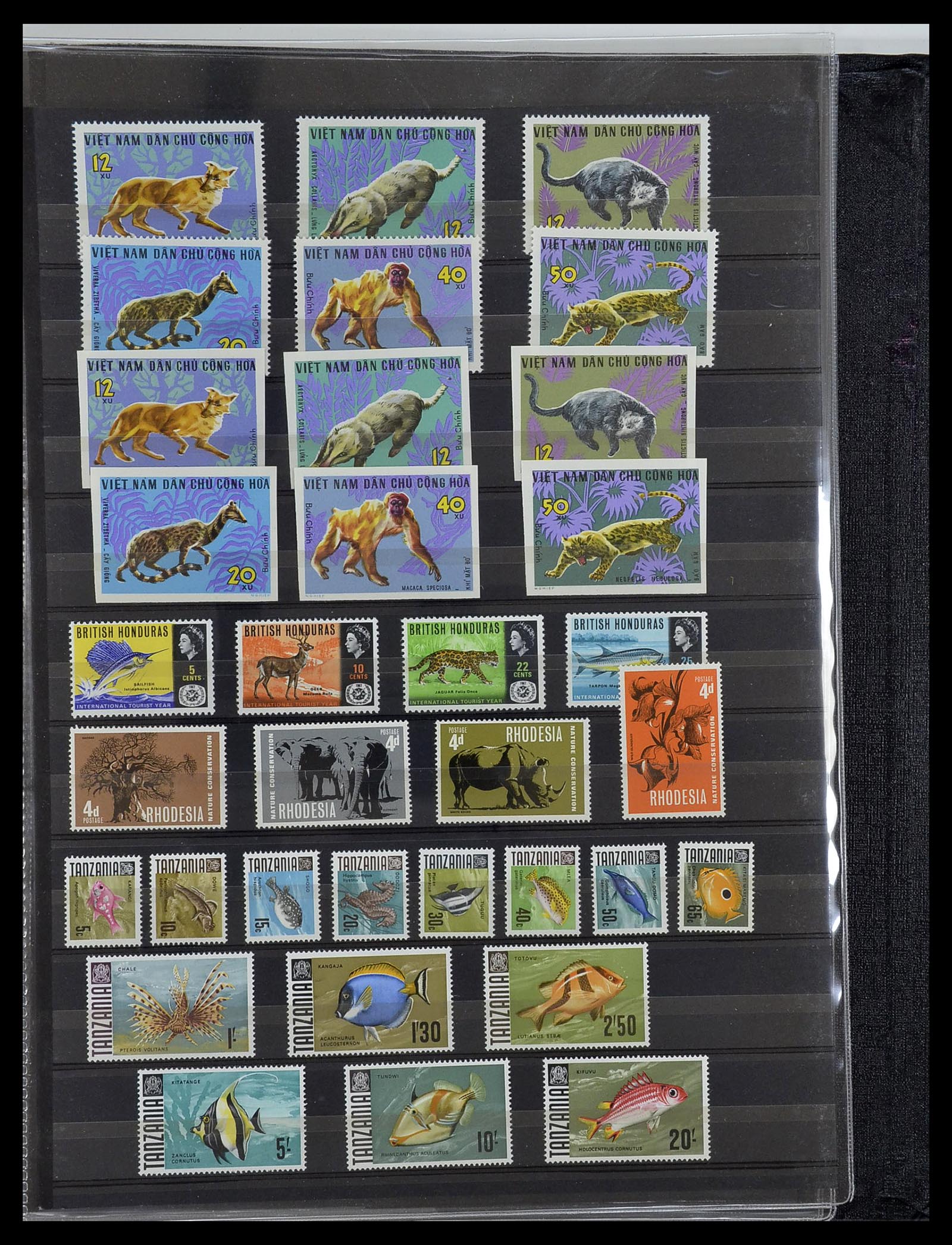 34290 053 - Postzegelverzameling 34290 Motief dieren postfris 1926-2005.