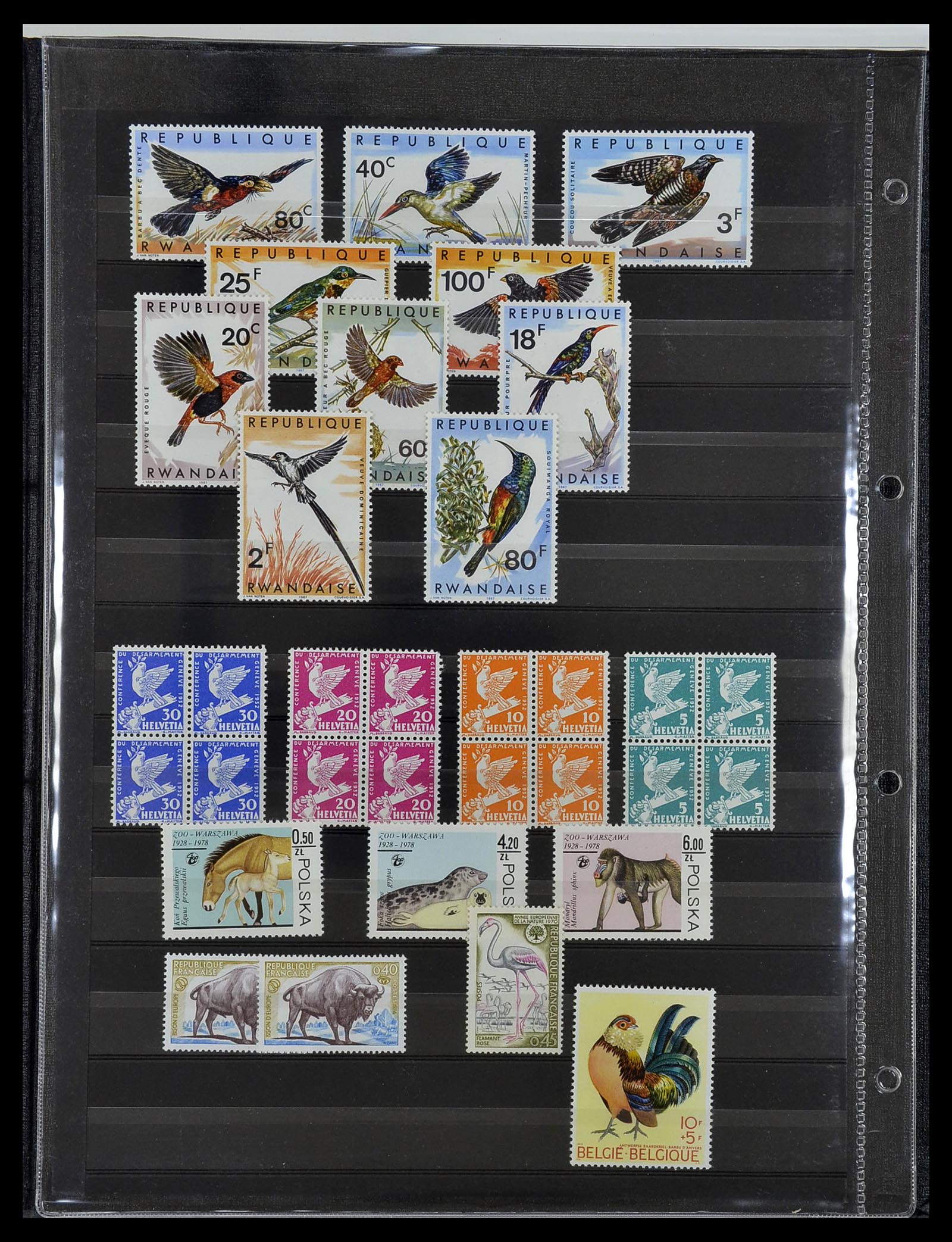 34290 060 - Postzegelverzameling 34290 Motief dieren postfris 1926-2005.