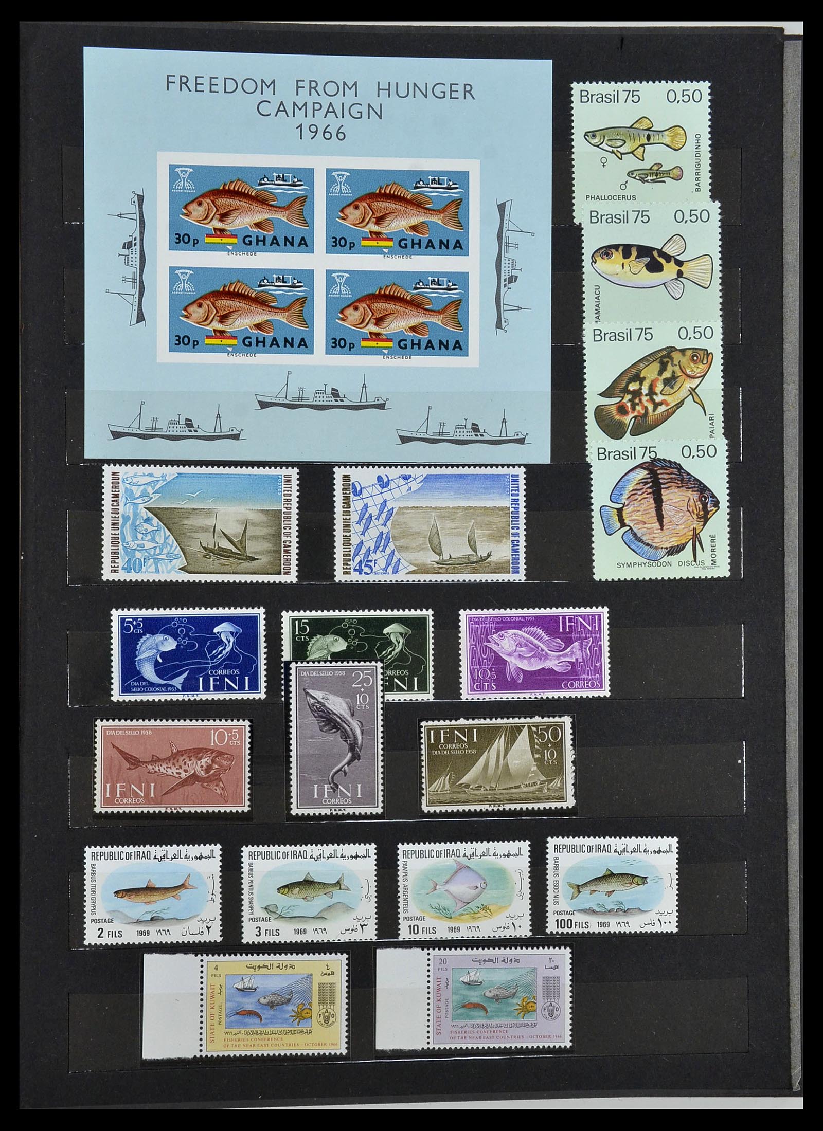 34290 063 - Postzegelverzameling 34290 Motief dieren postfris 1926-2005.