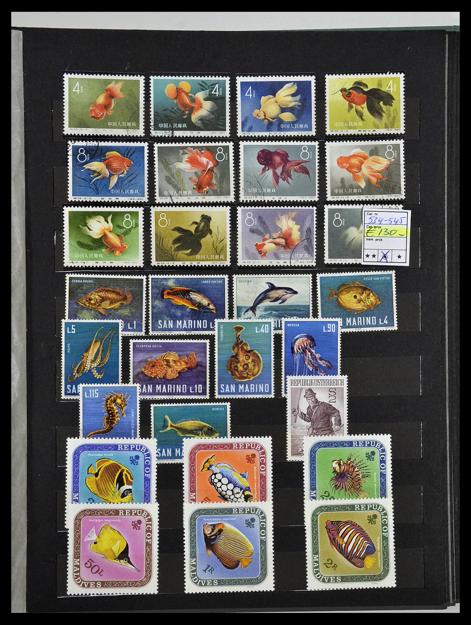 34290 070 - Postzegelverzameling 34290 Motief dieren postfris 1926-2005.