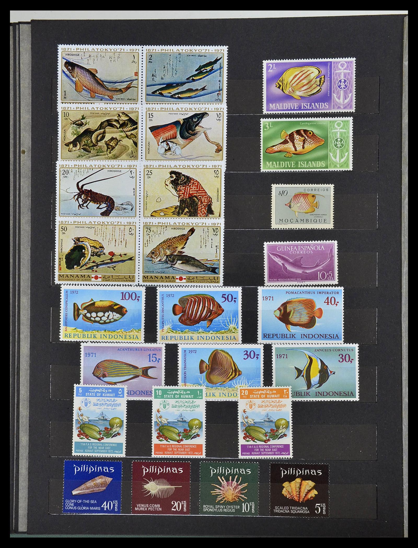 34290 074 - Postzegelverzameling 34290 Motief dieren postfris 1926-2005.