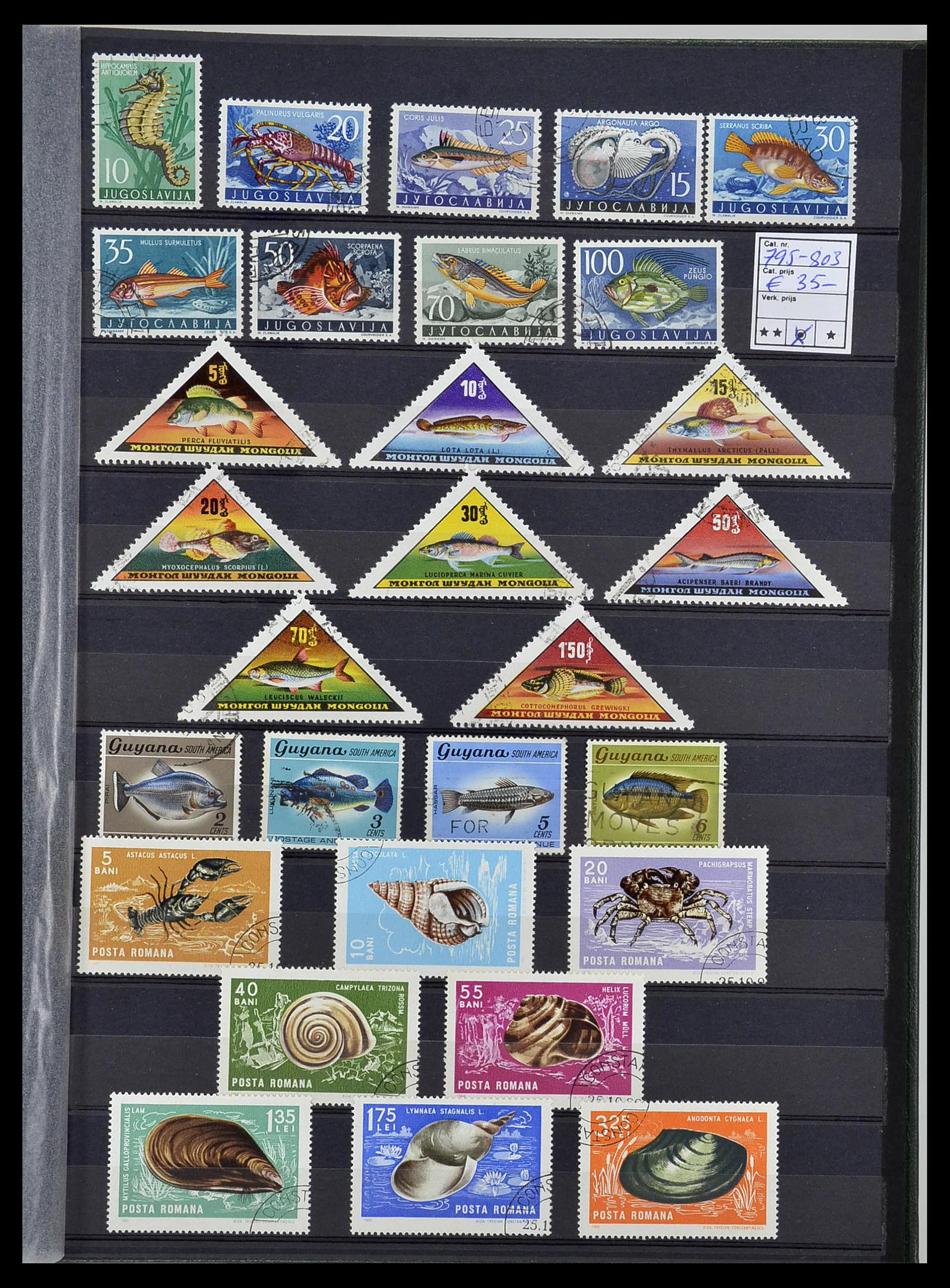34290 085 - Postzegelverzameling 34290 Motief dieren postfris 1926-2005.
