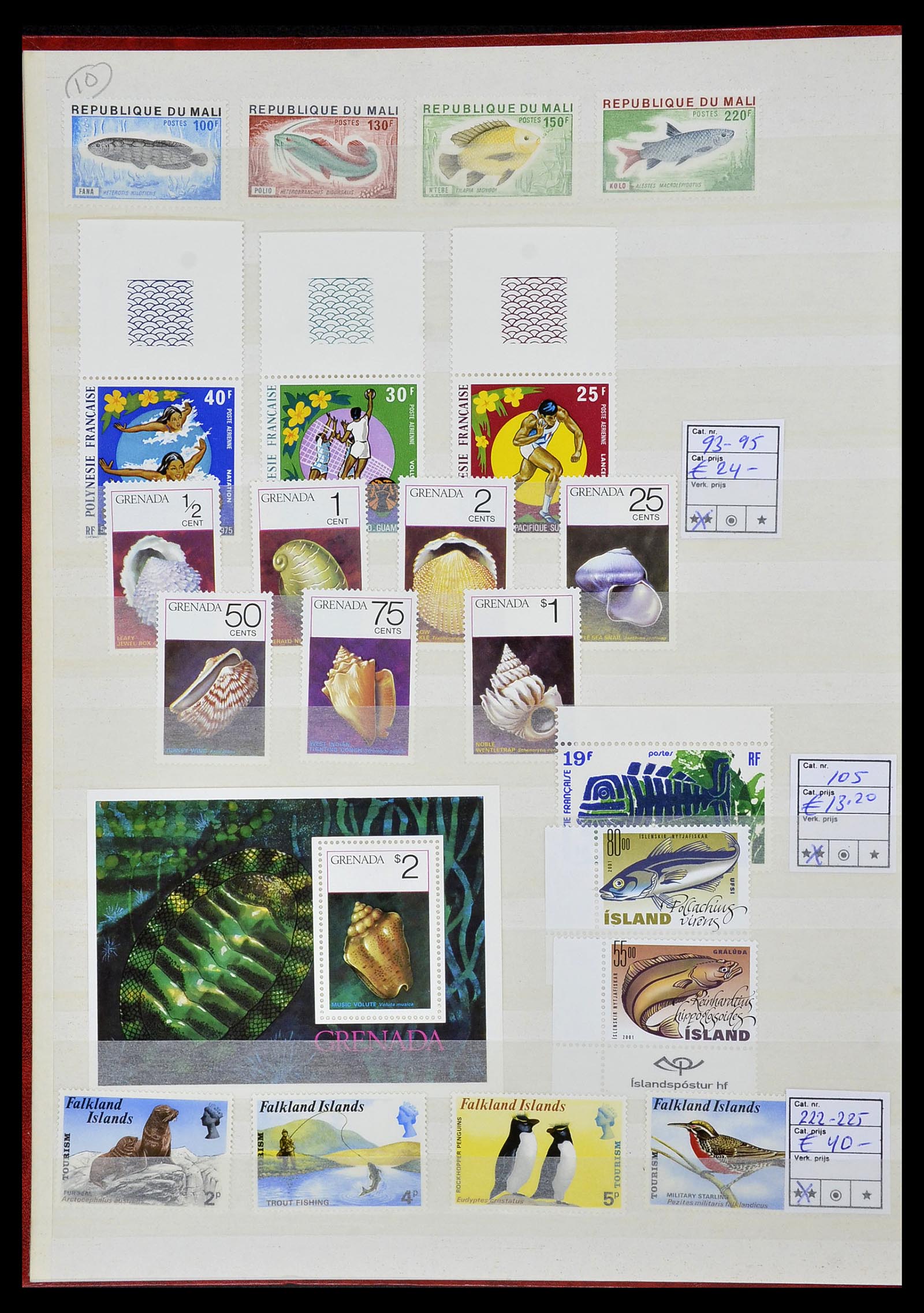 34290 263 - Postzegelverzameling 34290 Motief dieren postfris 1926-2005.