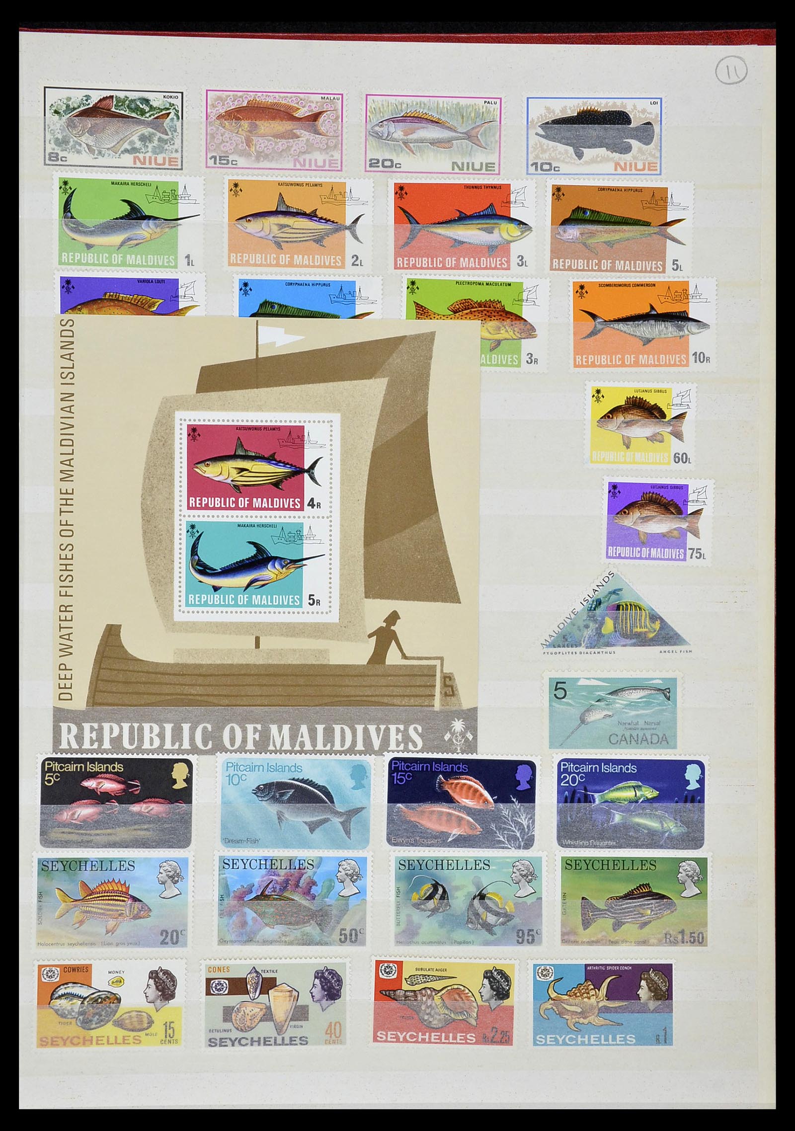 34290 264 - Postzegelverzameling 34290 Motief dieren postfris 1926-2005.