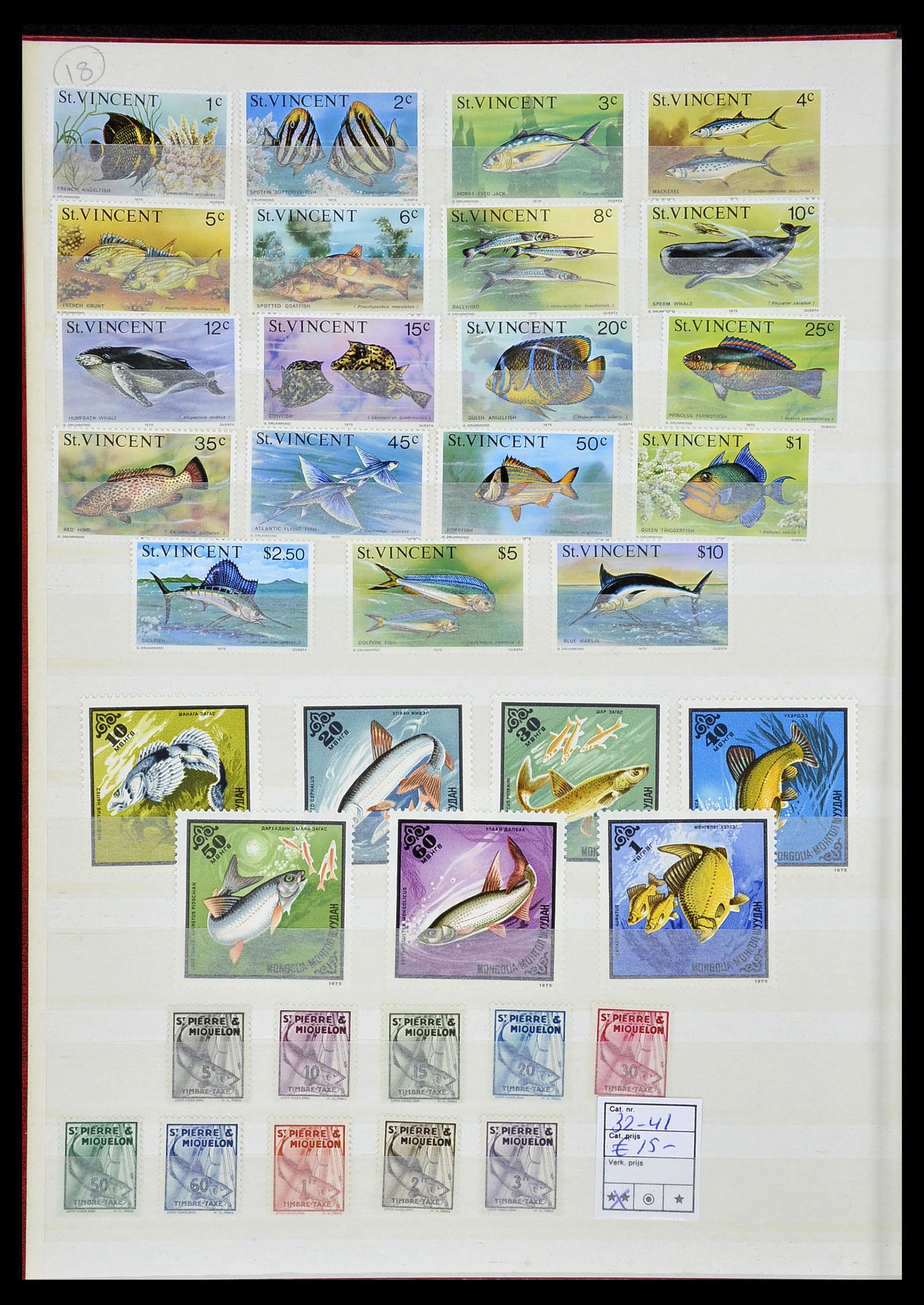 34290 271 - Postzegelverzameling 34290 Motief dieren postfris 1926-2005.