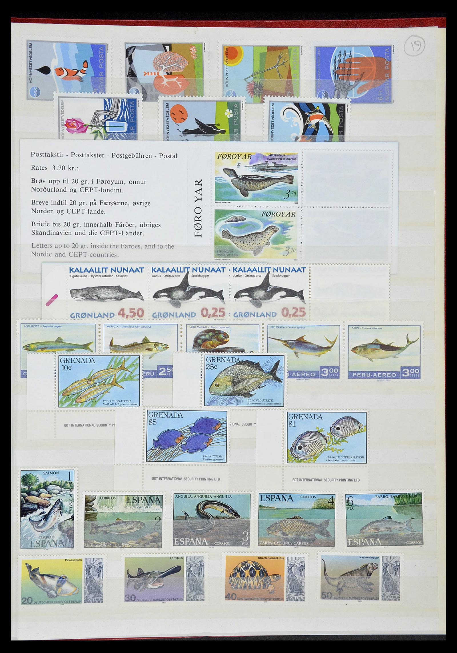 34290 272 - Postzegelverzameling 34290 Motief dieren postfris 1926-2005.