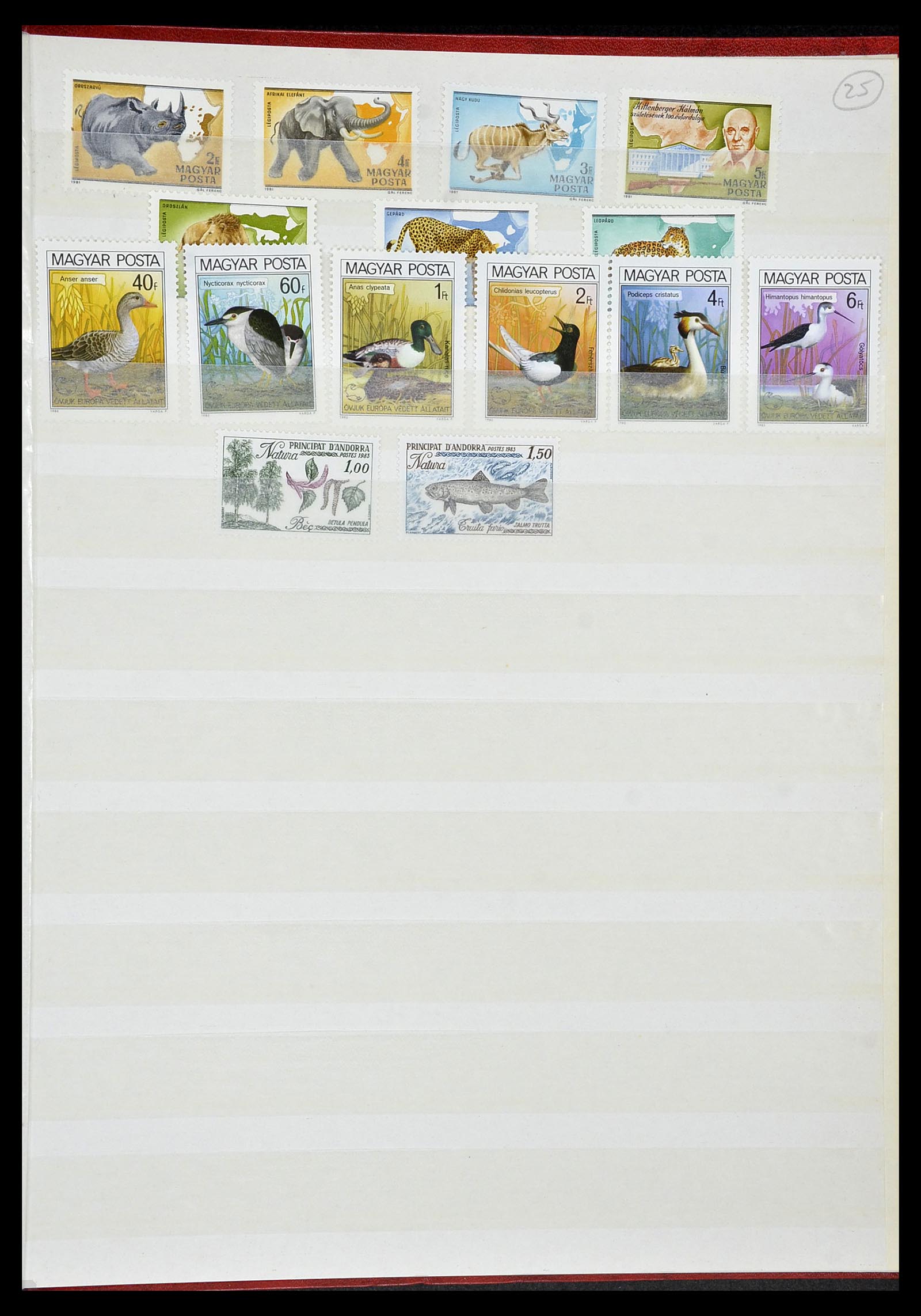 34290 278 - Postzegelverzameling 34290 Motief dieren postfris 1926-2005.