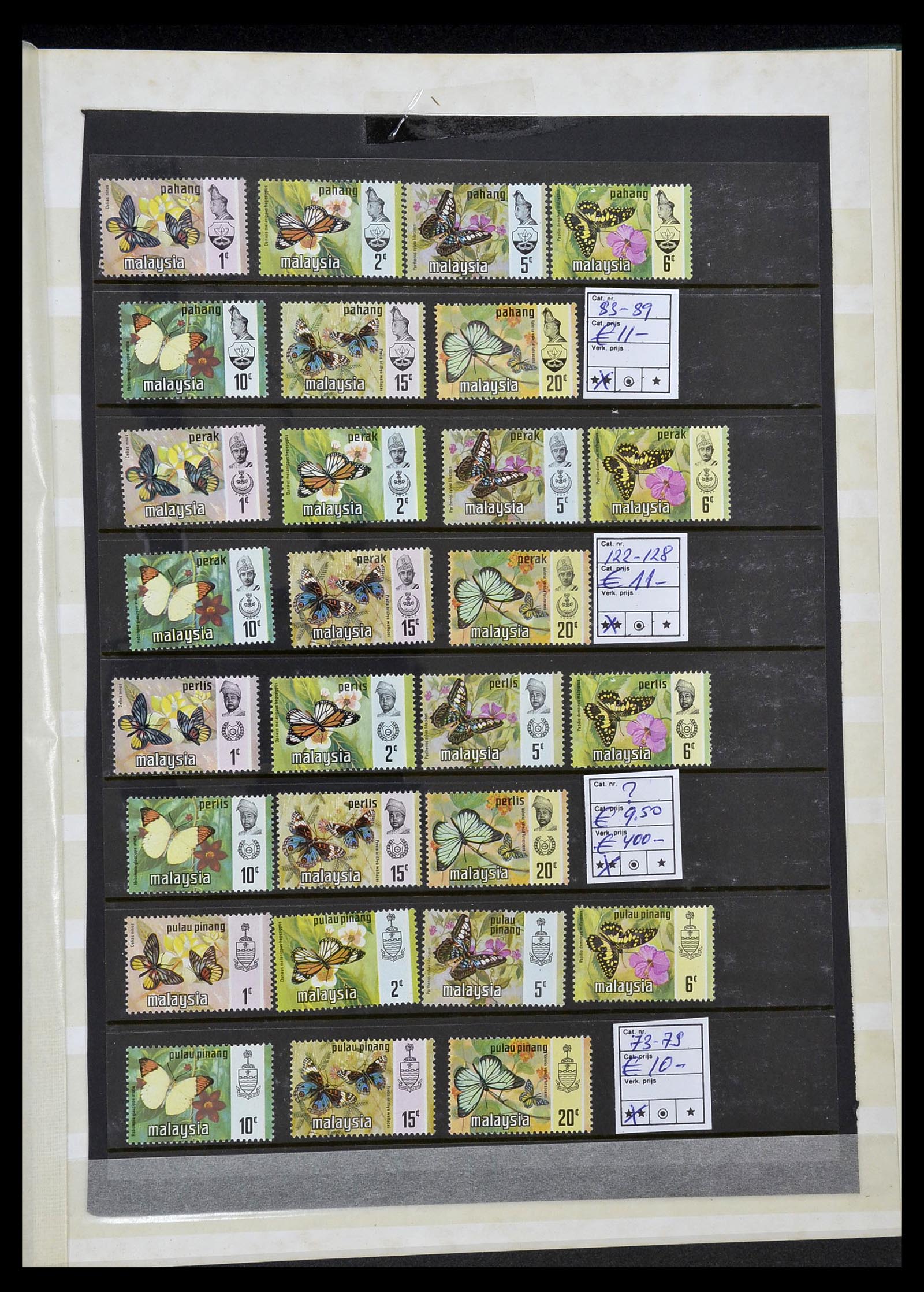34290 287 - Postzegelverzameling 34290 Motief dieren postfris 1926-2005.