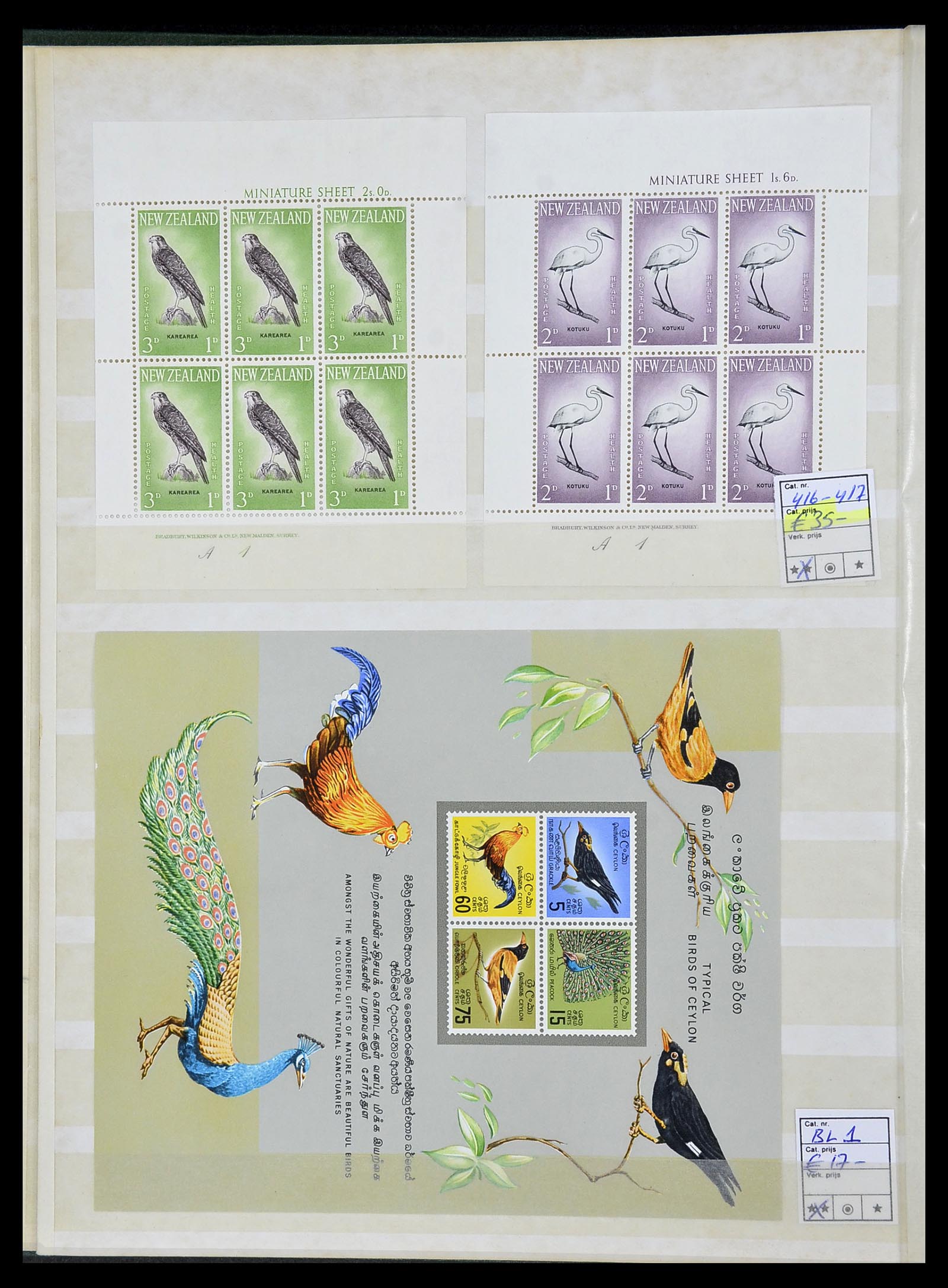 34290 290 - Postzegelverzameling 34290 Motief dieren postfris 1926-2005.