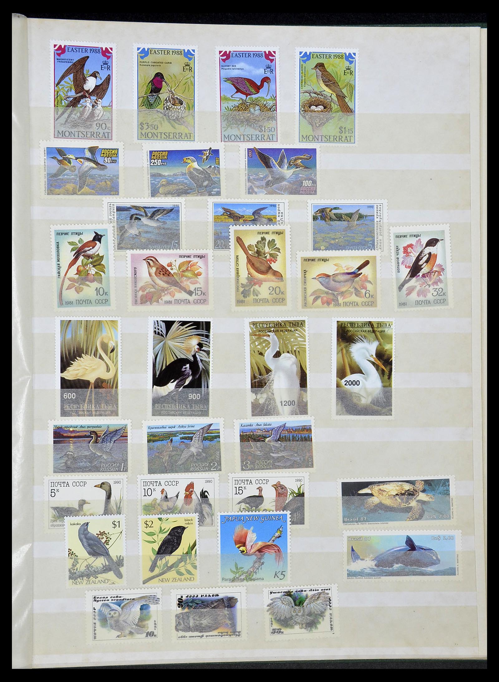 34290 297 - Postzegelverzameling 34290 Motief dieren postfris 1926-2005.