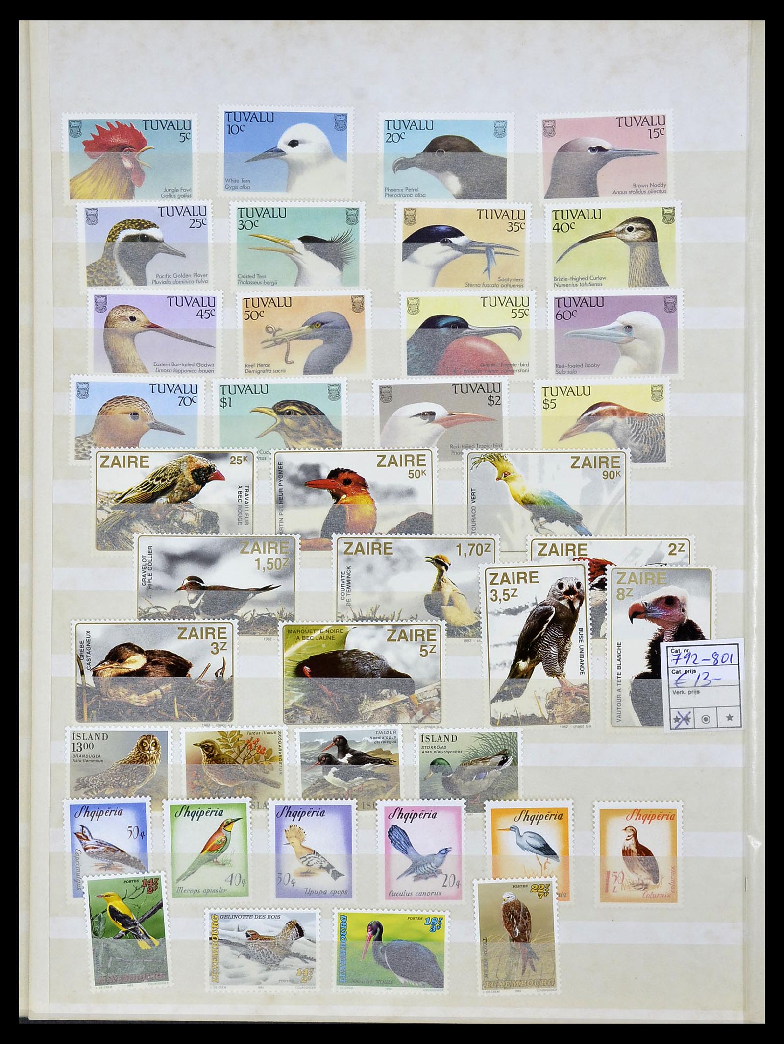 34290 298 - Postzegelverzameling 34290 Motief dieren postfris 1926-2005.