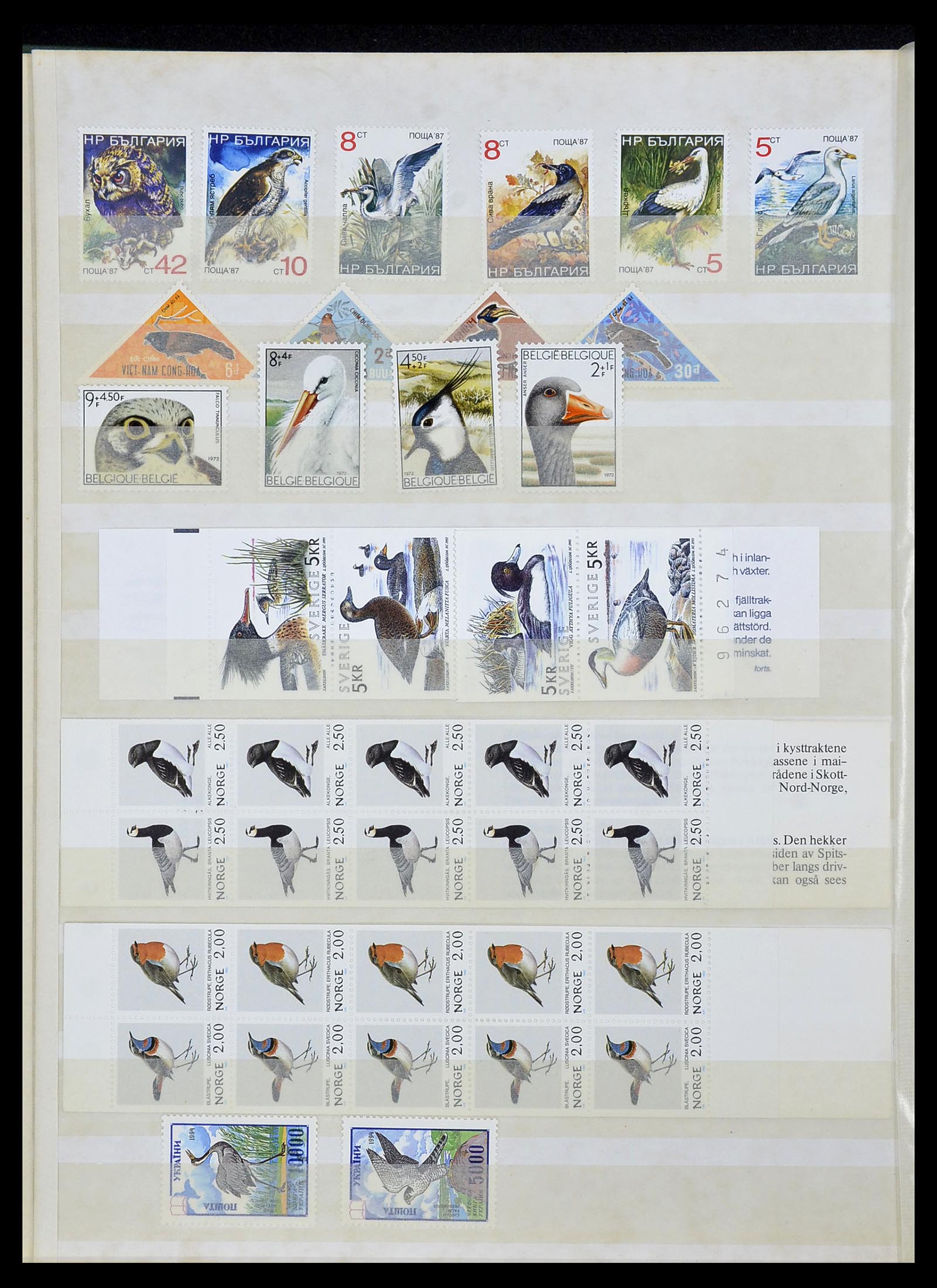 34290 302 - Postzegelverzameling 34290 Motief dieren postfris 1926-2005.
