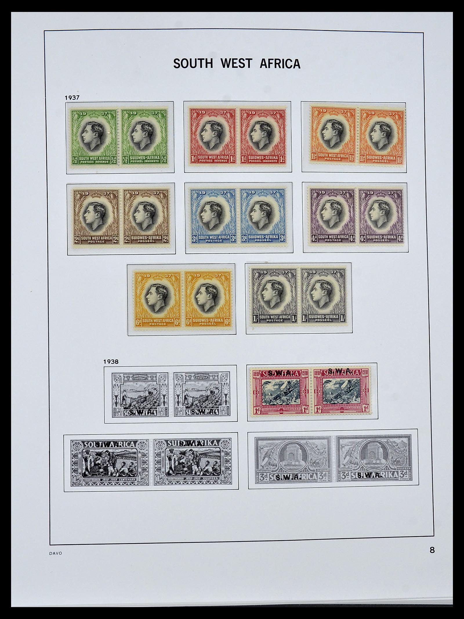 34291 003 - Postzegelverzameling 34291 Zuid West Afrika/Namibië 1926-2017!