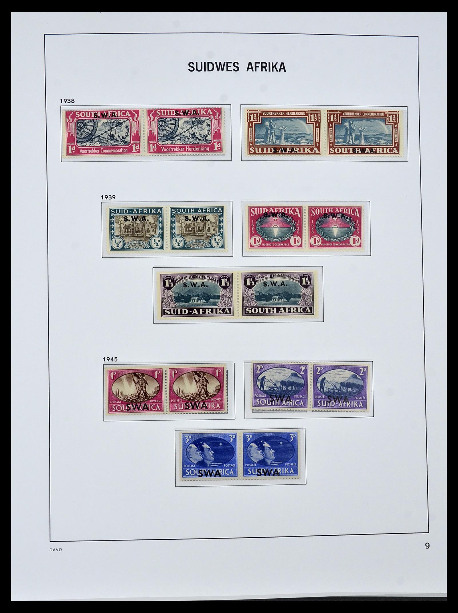 34291 004 - Postzegelverzameling 34291 Zuid West Afrika/Namibië 1926-2017!