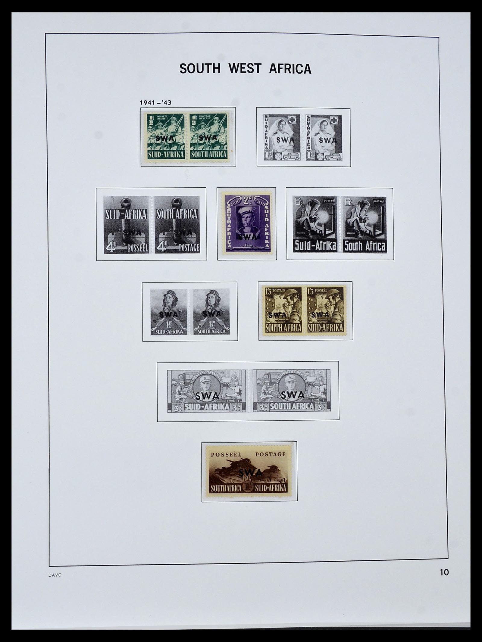 34291 005 - Postzegelverzameling 34291 Zuid West Afrika/Namibië 1926-2017!
