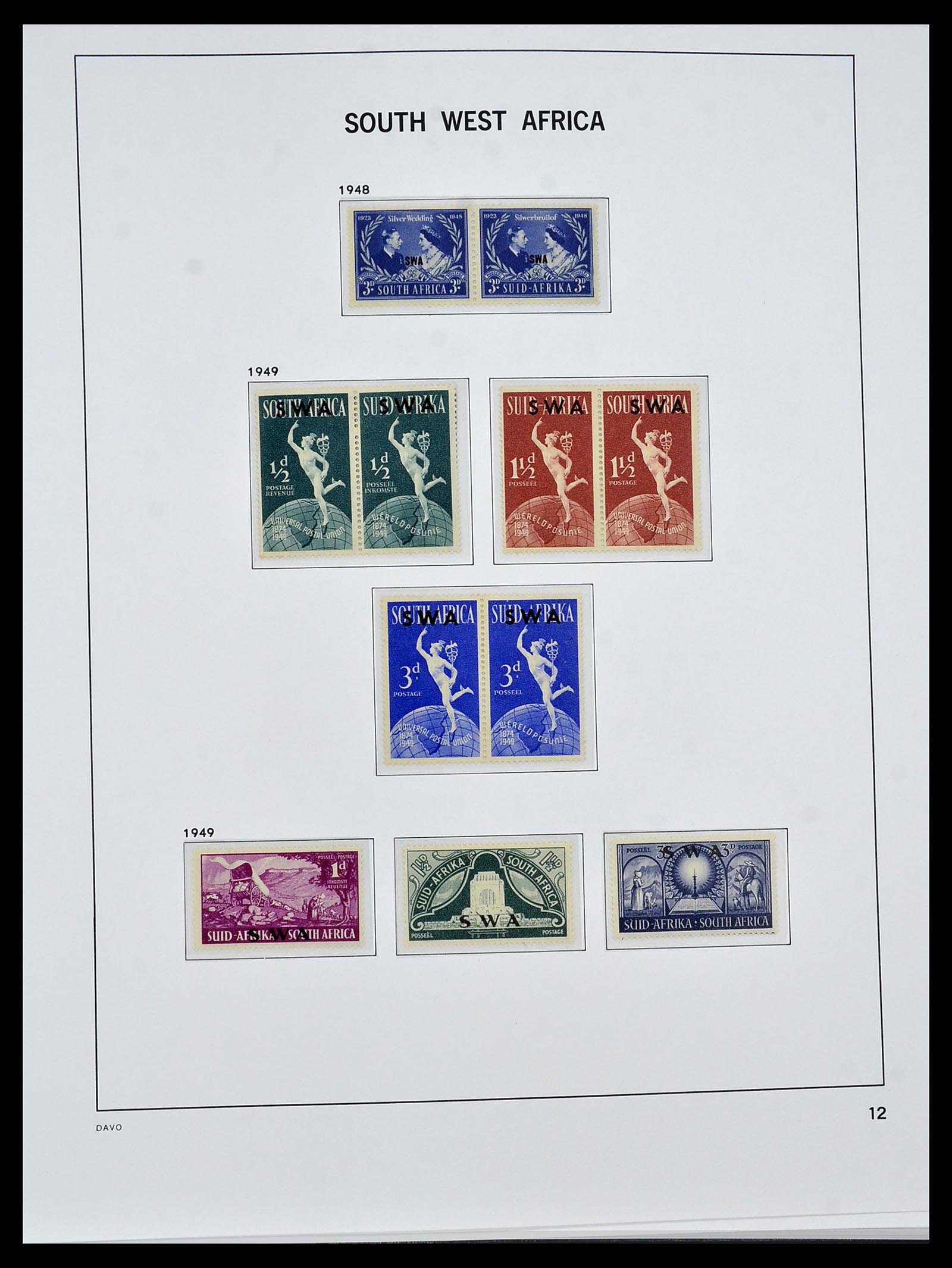 34291 007 - Postzegelverzameling 34291 Zuid West Afrika/Namibië 1926-2017!