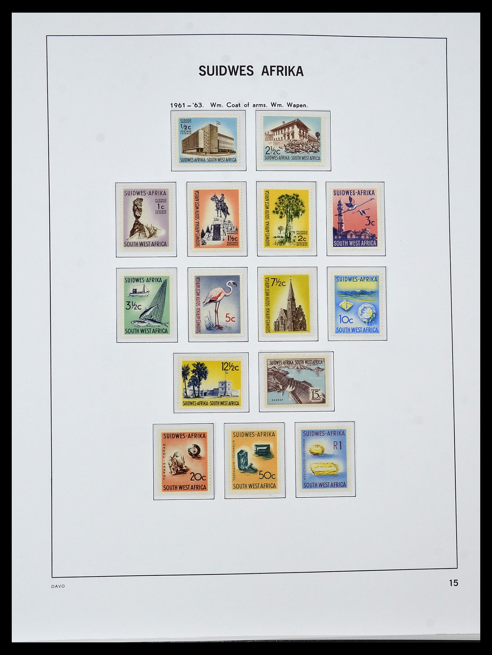 34291 010 - Postzegelverzameling 34291 Zuid West Afrika/Namibië 1926-2017!